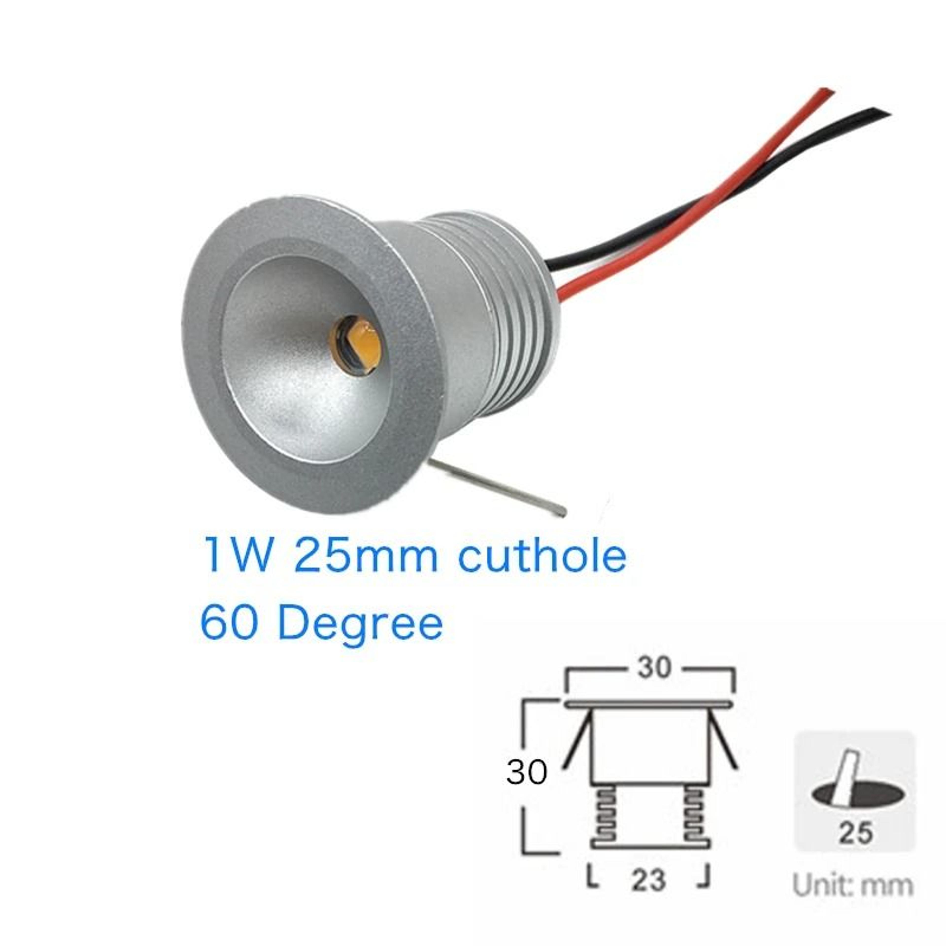 Desktop Mini LED Downlight 1W 3W Recessed 12V Dimmable Cabinet Ceiling Spotlight 9