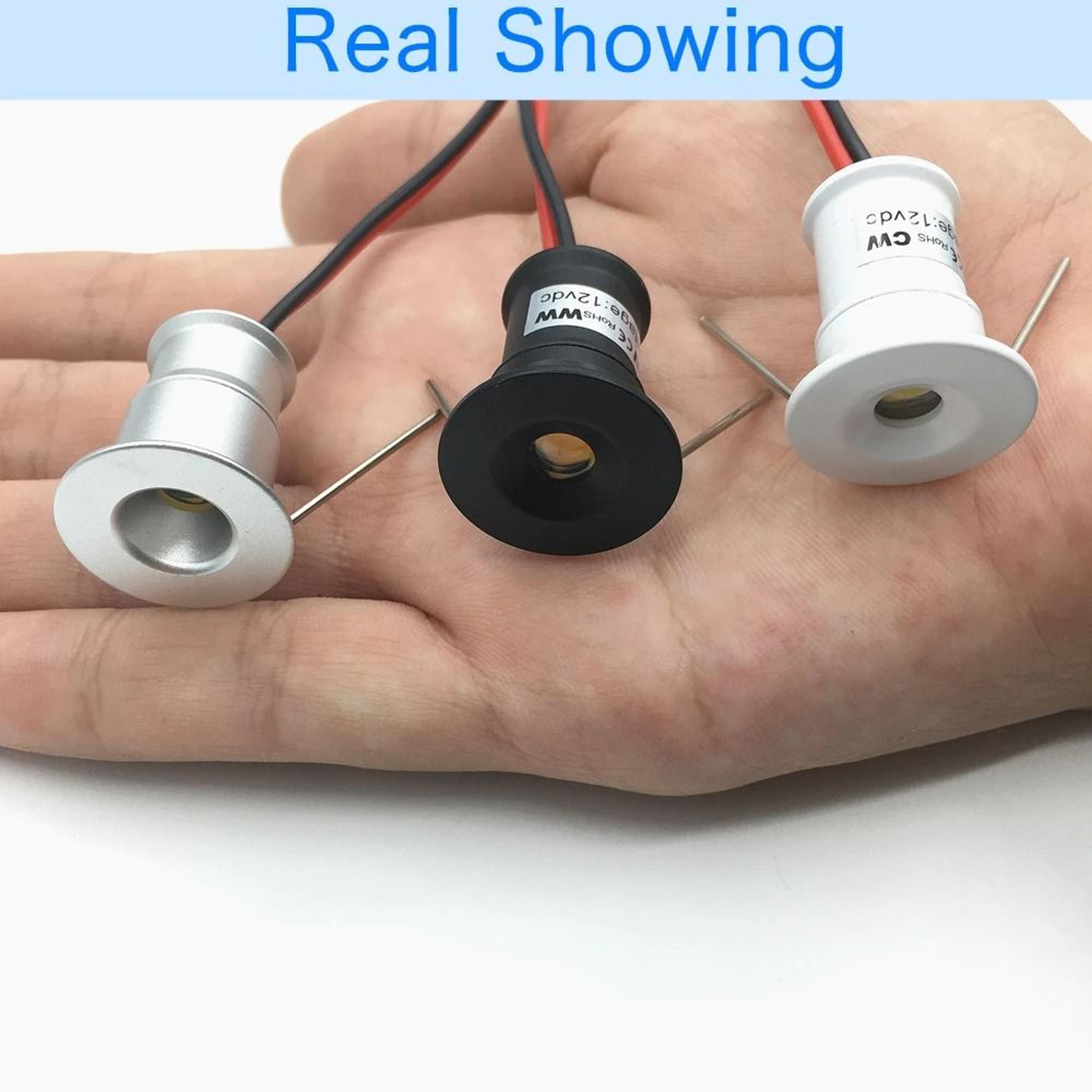 1W IP65 Mini LED Spotlight 12V Dimmable Ambient Downlight Party Spot Lamp 5