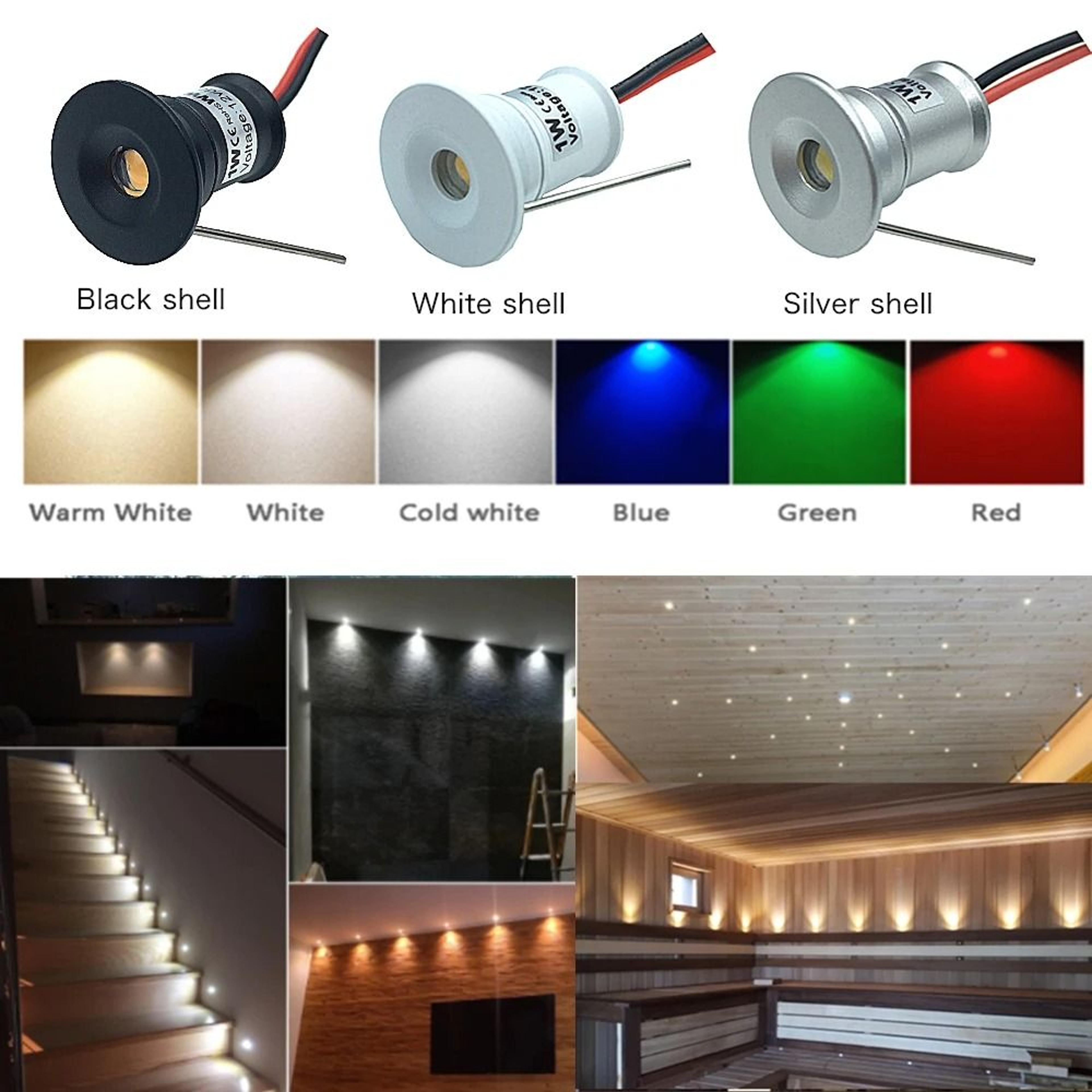 1w ip65 small led downlight ambient spotlight 12v mini spot ceiling light