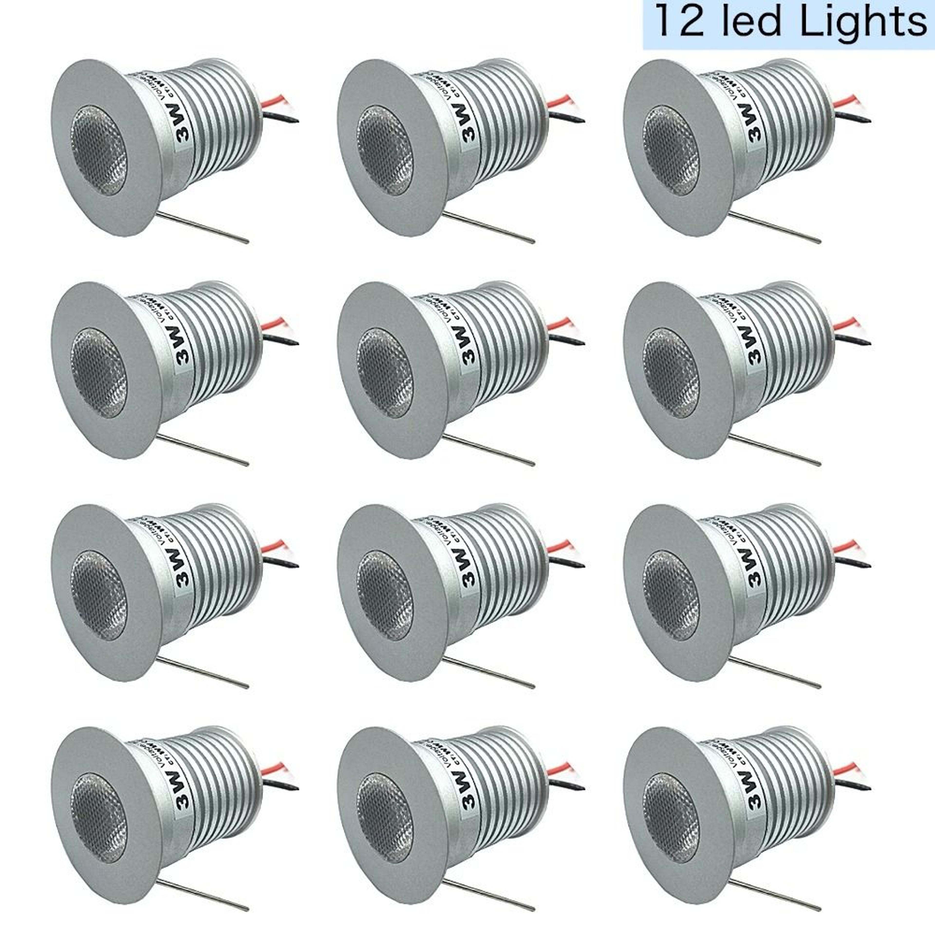 Dimmable 3W Mini Spotlight 12V To 24V LED Recessed Ceiling Downlight Indoor Home Lighting 6