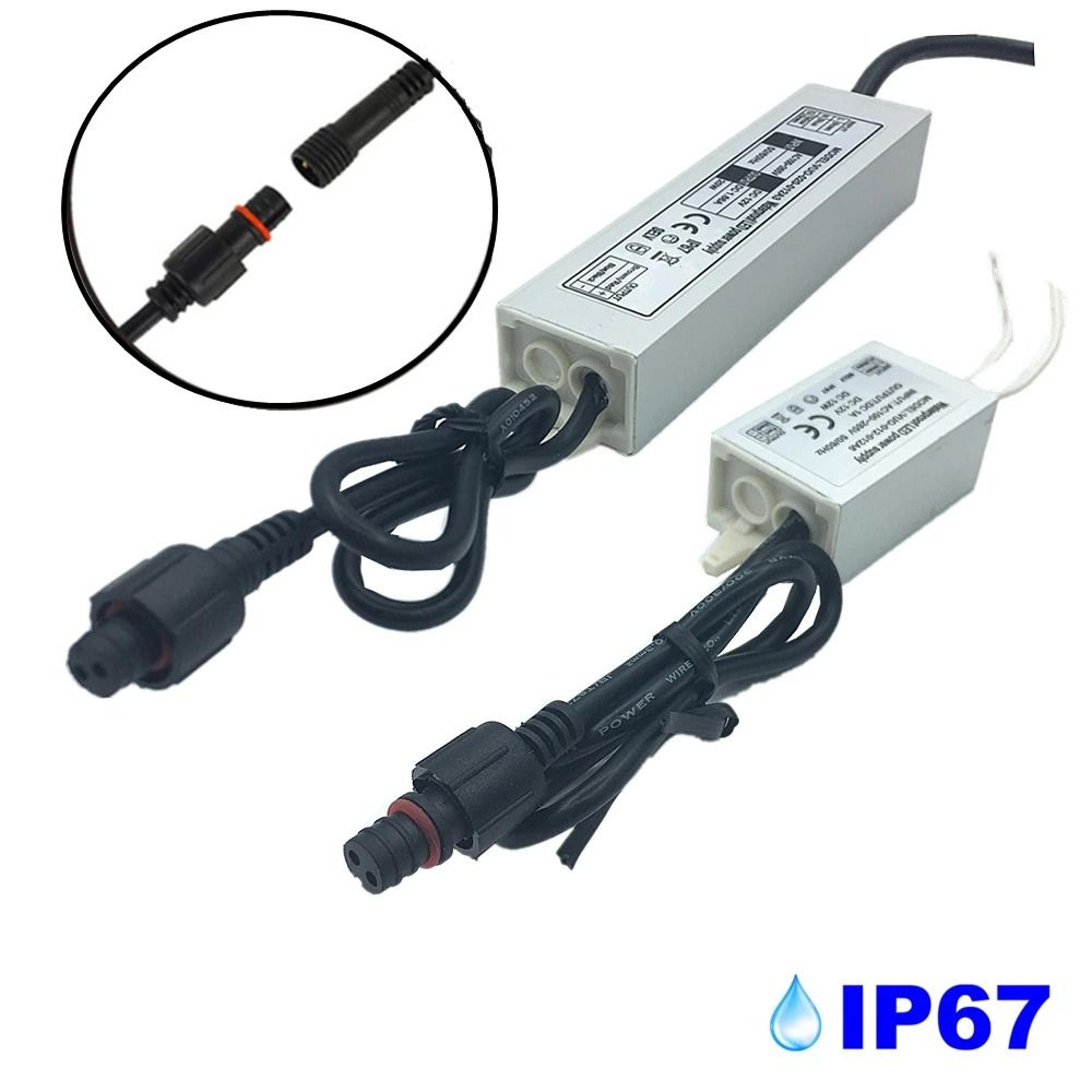 Outdoor Indoor LED Driver 12W 20W Power Supply Adapter Unit AC100 To 265V IP67 Waterproof Transform 4