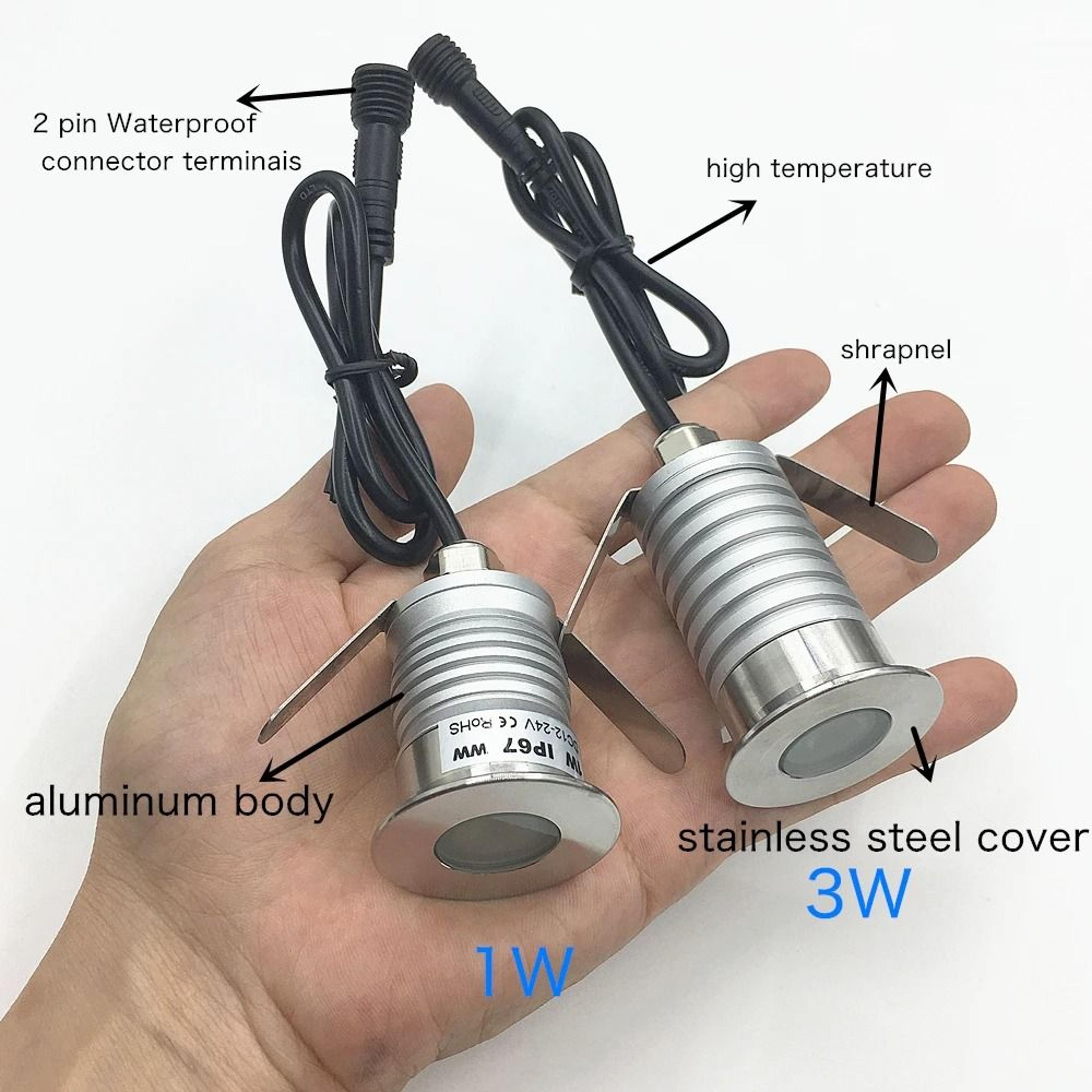 IP67 Waterproof 1W 3W LED Underground Light Recessed Ground Garden Path Outdoor Landscape Spot 12V  2