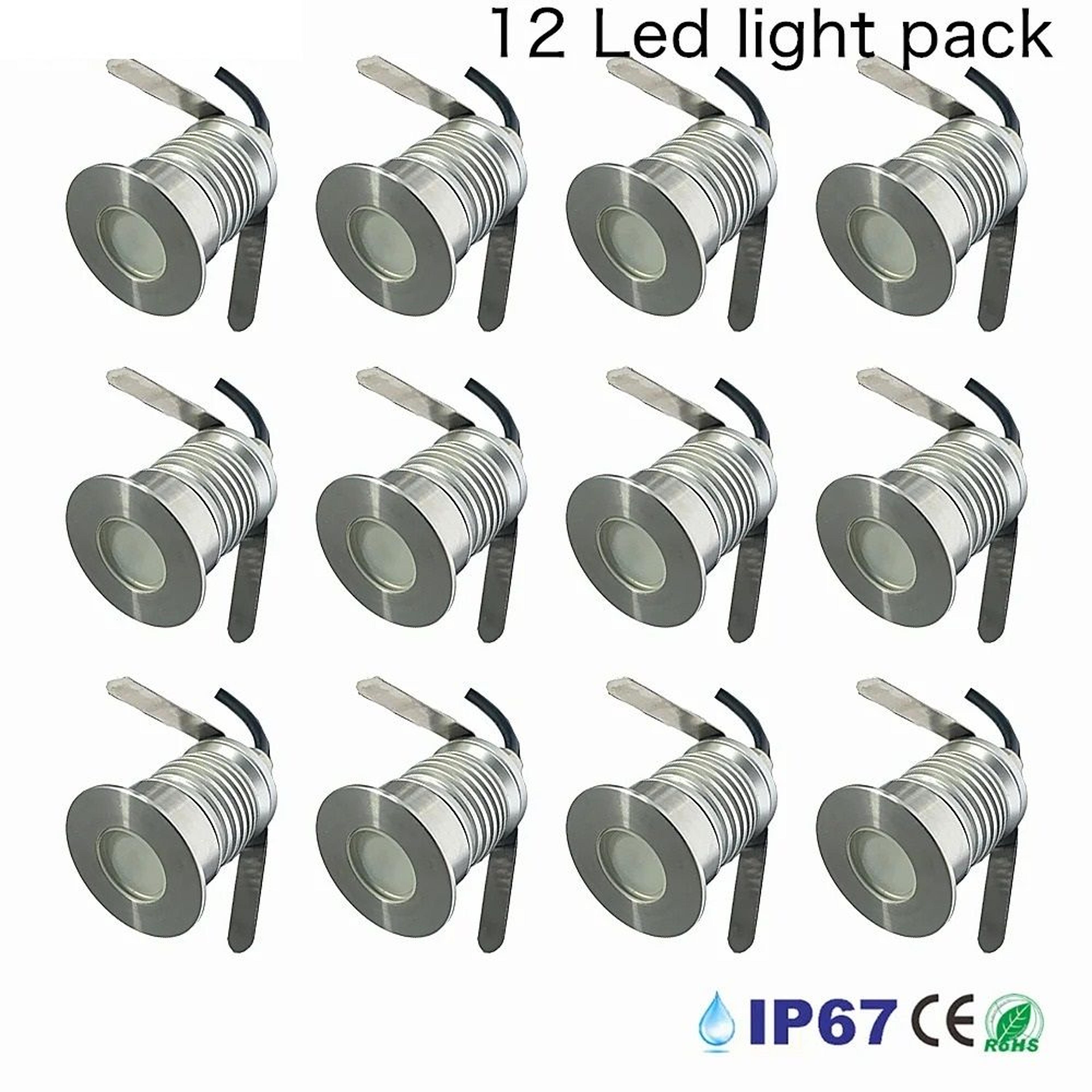 IP67 Waterproof 1W 3W LED Underground Light Recessed Ground Garden Path Outdoor Landscape Spot 12V  7