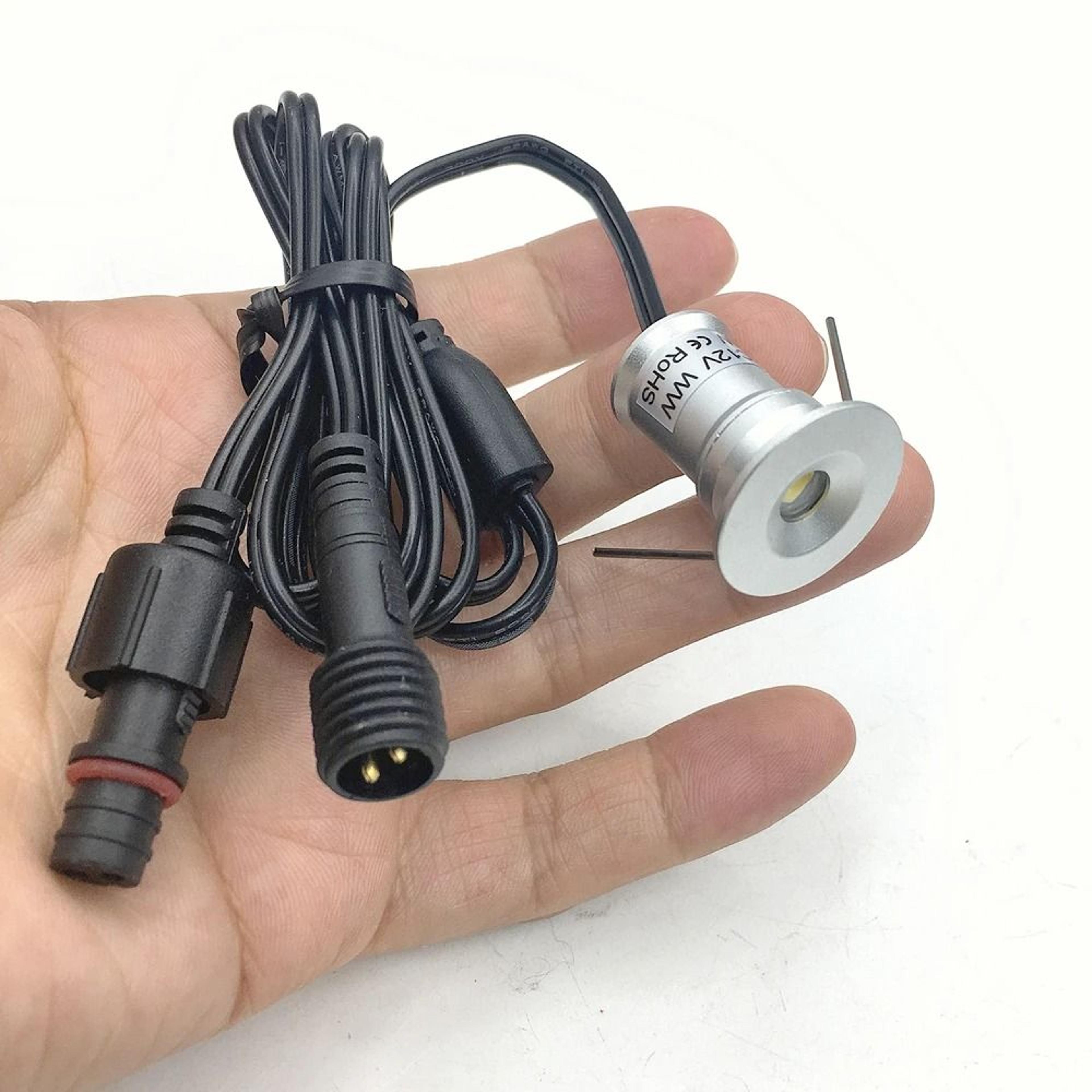 1W Recessed Underground LED Light IP67 Waterproof Outdoor Garden Stair Spot Light With Driver 12V 3