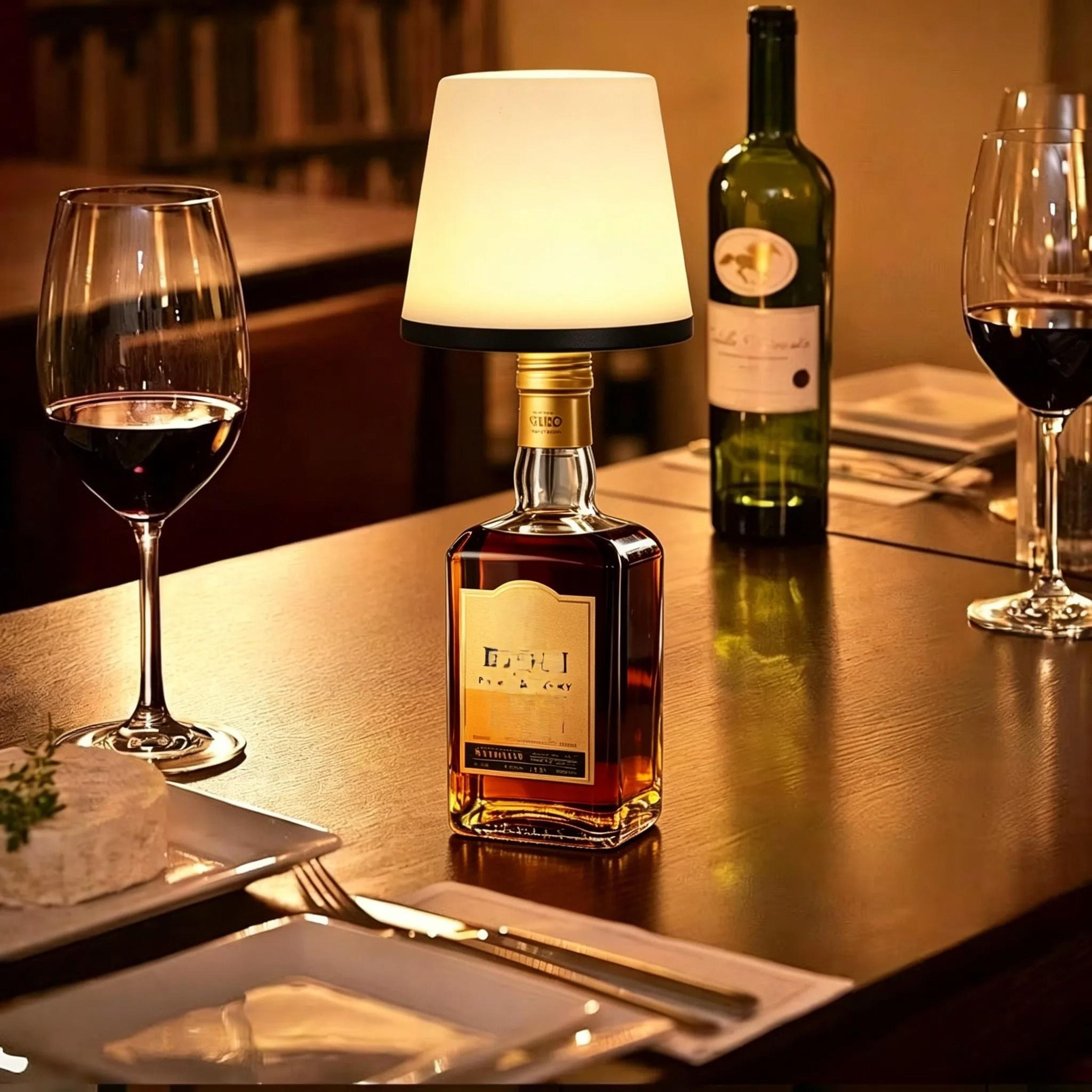 LED Wine Bottle Lamp Rechargeable USBC Touch Sensor 3 Color Adjustable Brightness For Party Decor 3