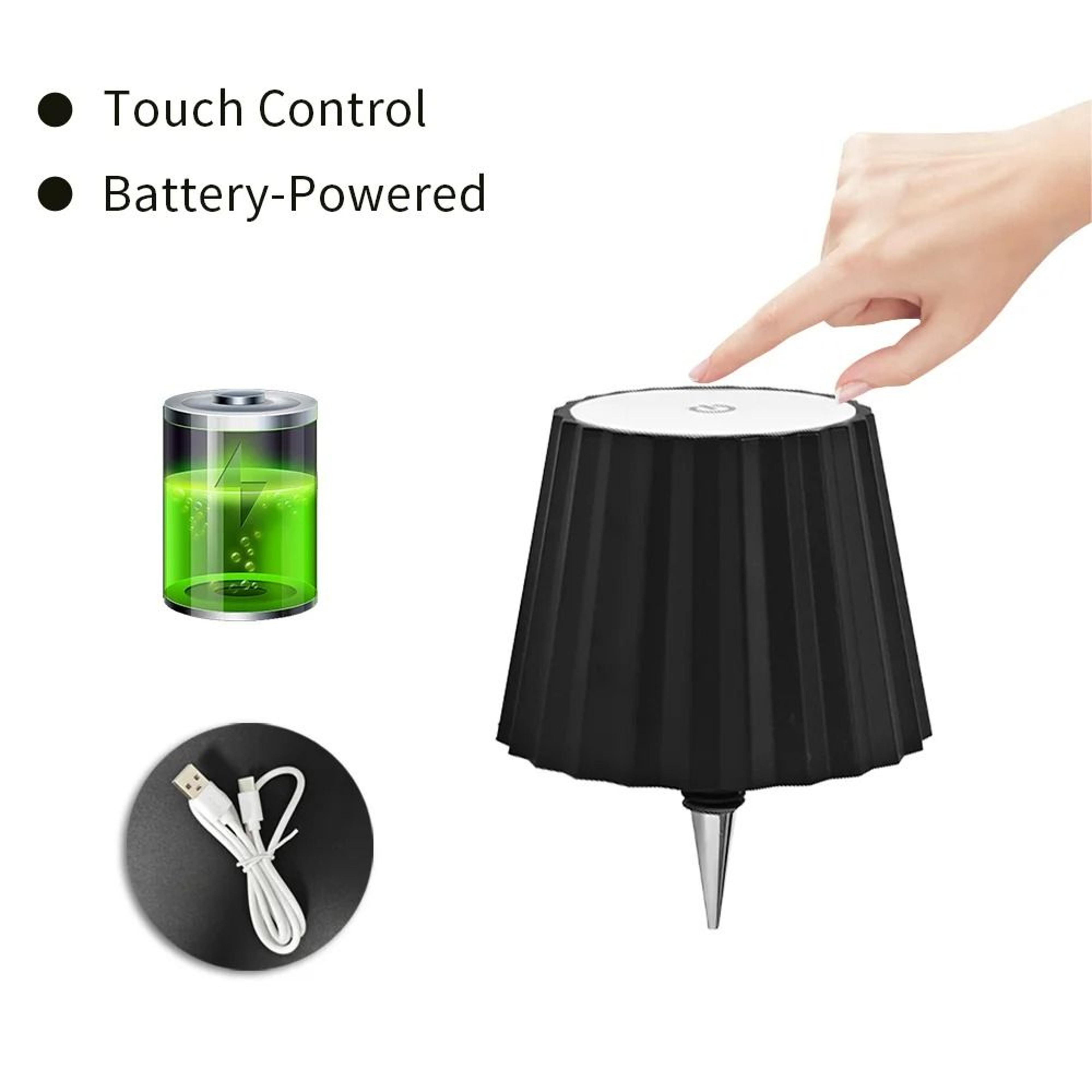 Rechargeable LED Wine Bottle Light 3 Colors Dimmable Bar Cafe Atmosphere Lamp Creative Desk Light 5