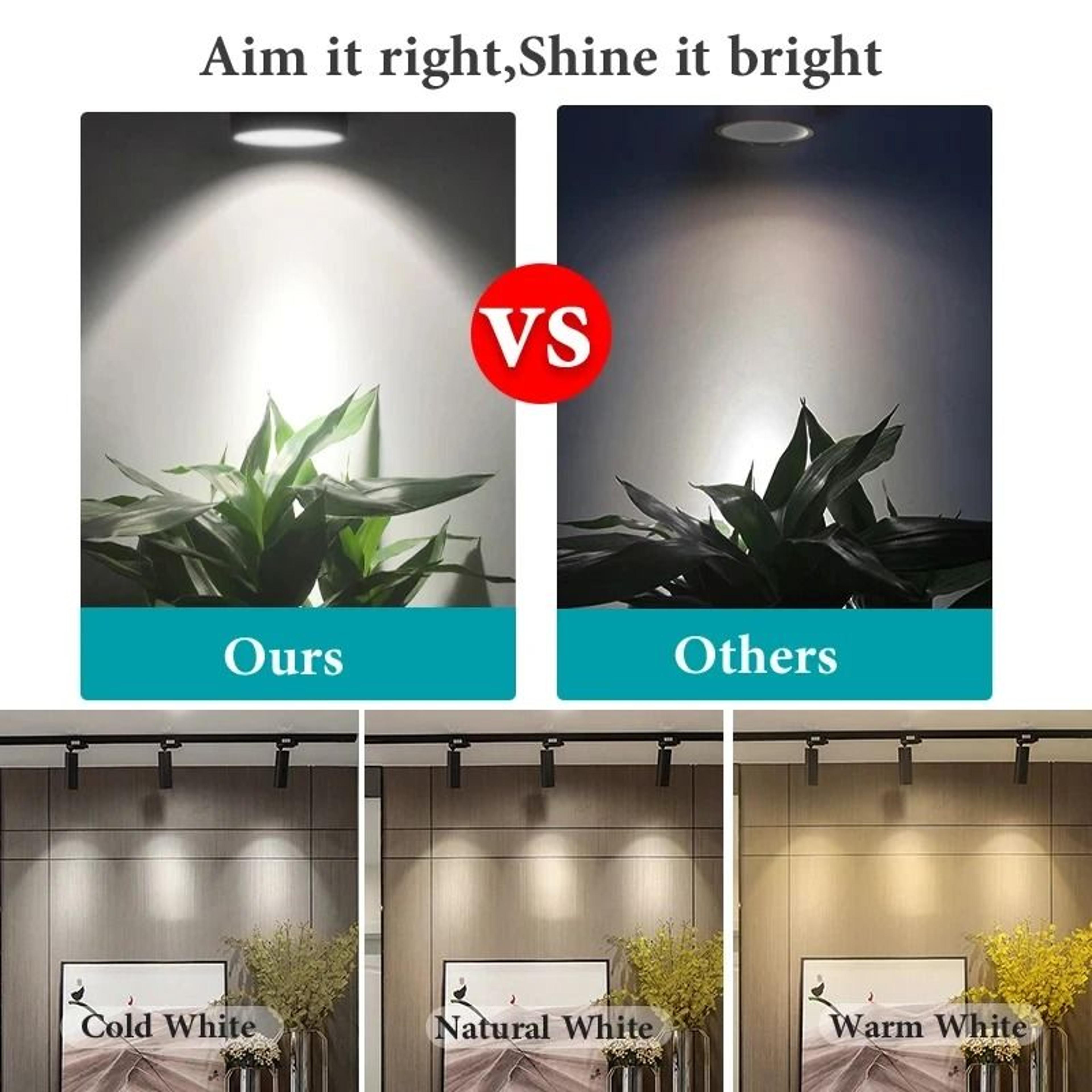 LED Track Light Set Spotlight Track Lamp 220V Shop Rail 30W Spot Lights Clothing Store Luminaire 4