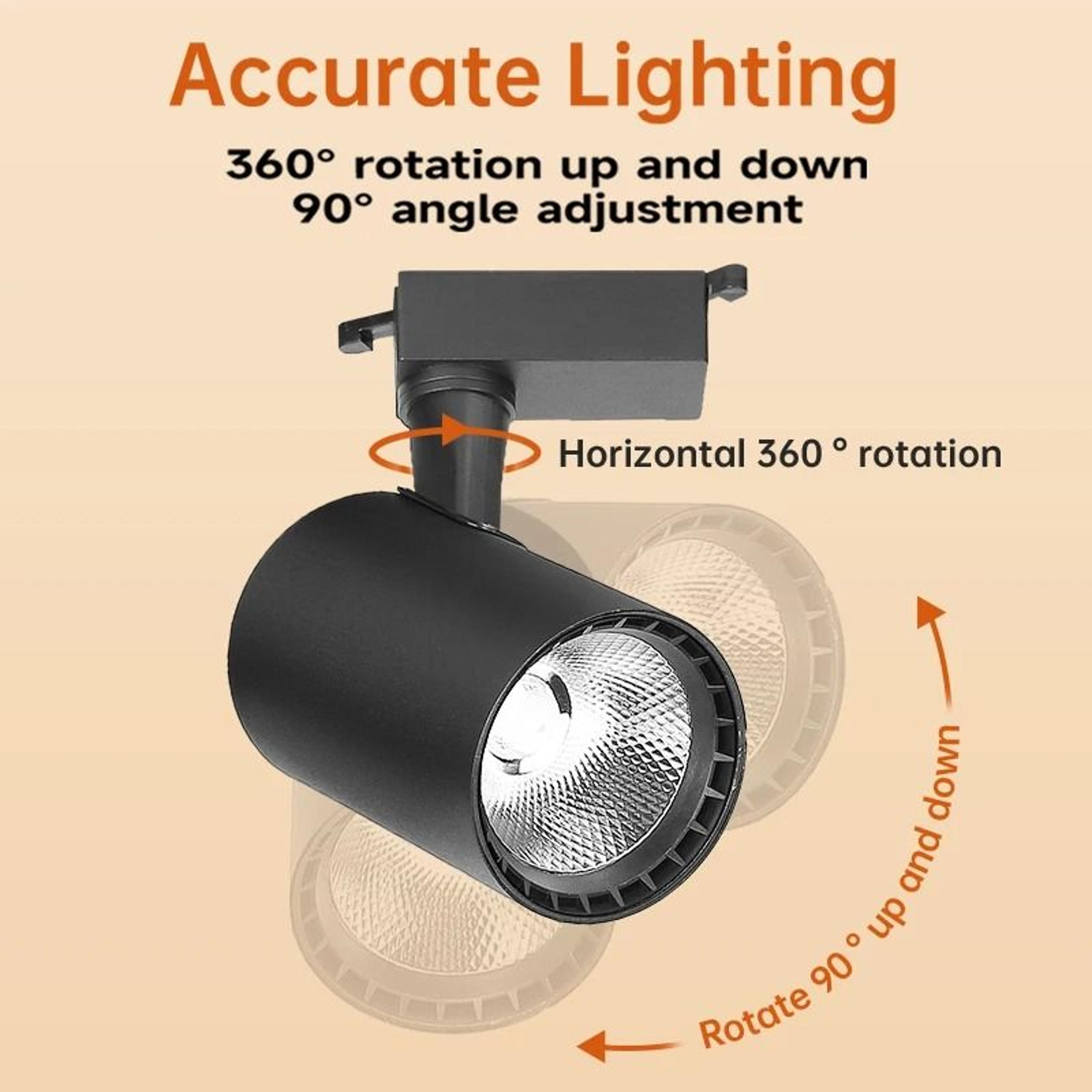 LED Track Light Full Set Spotlight Track Lamp 220V Shop Lighting Rail 30W Clothing Store 1