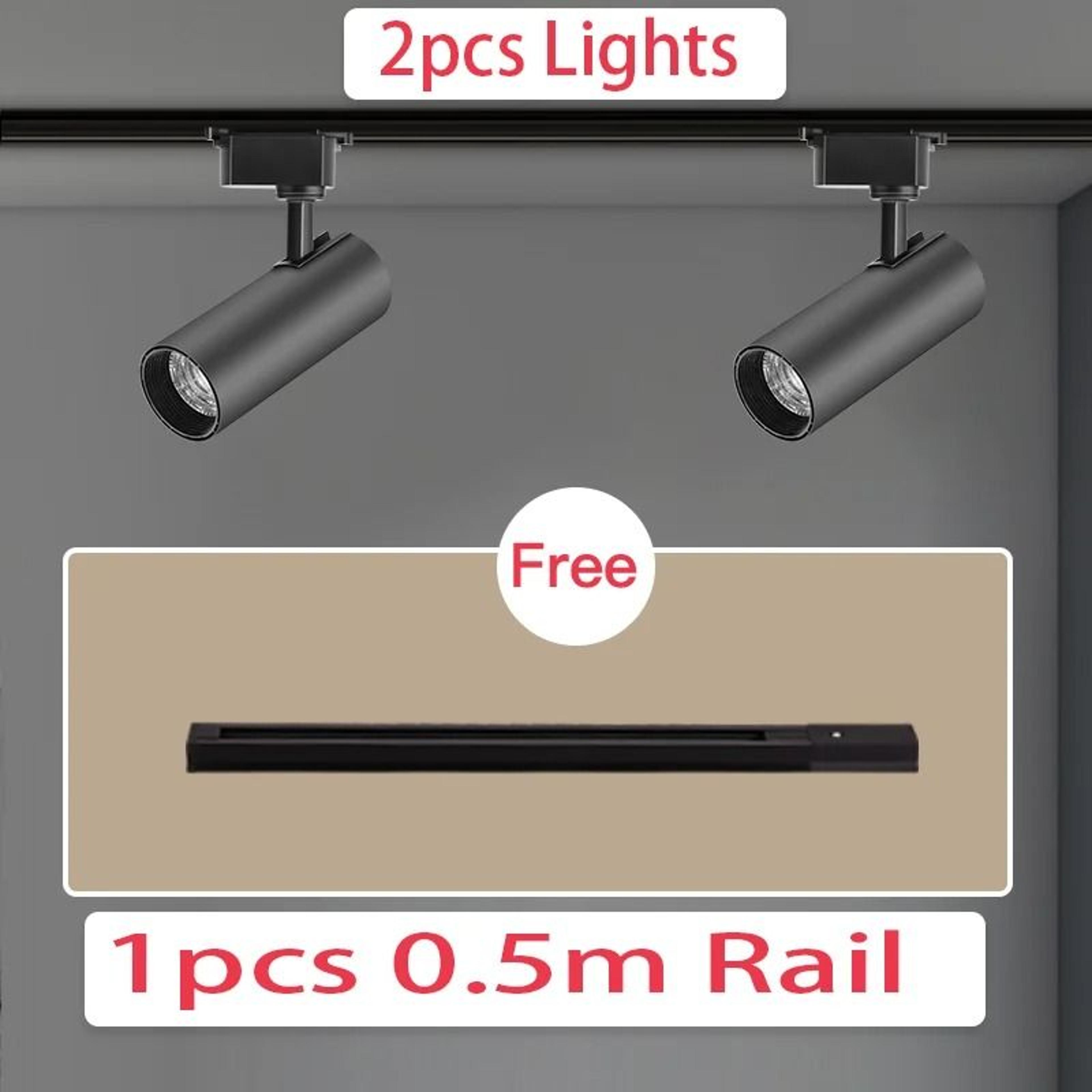 LED Track Light Full Set Spotlight Track Lamp 220V Shop Lighting Rail 30W Clothing Store 12