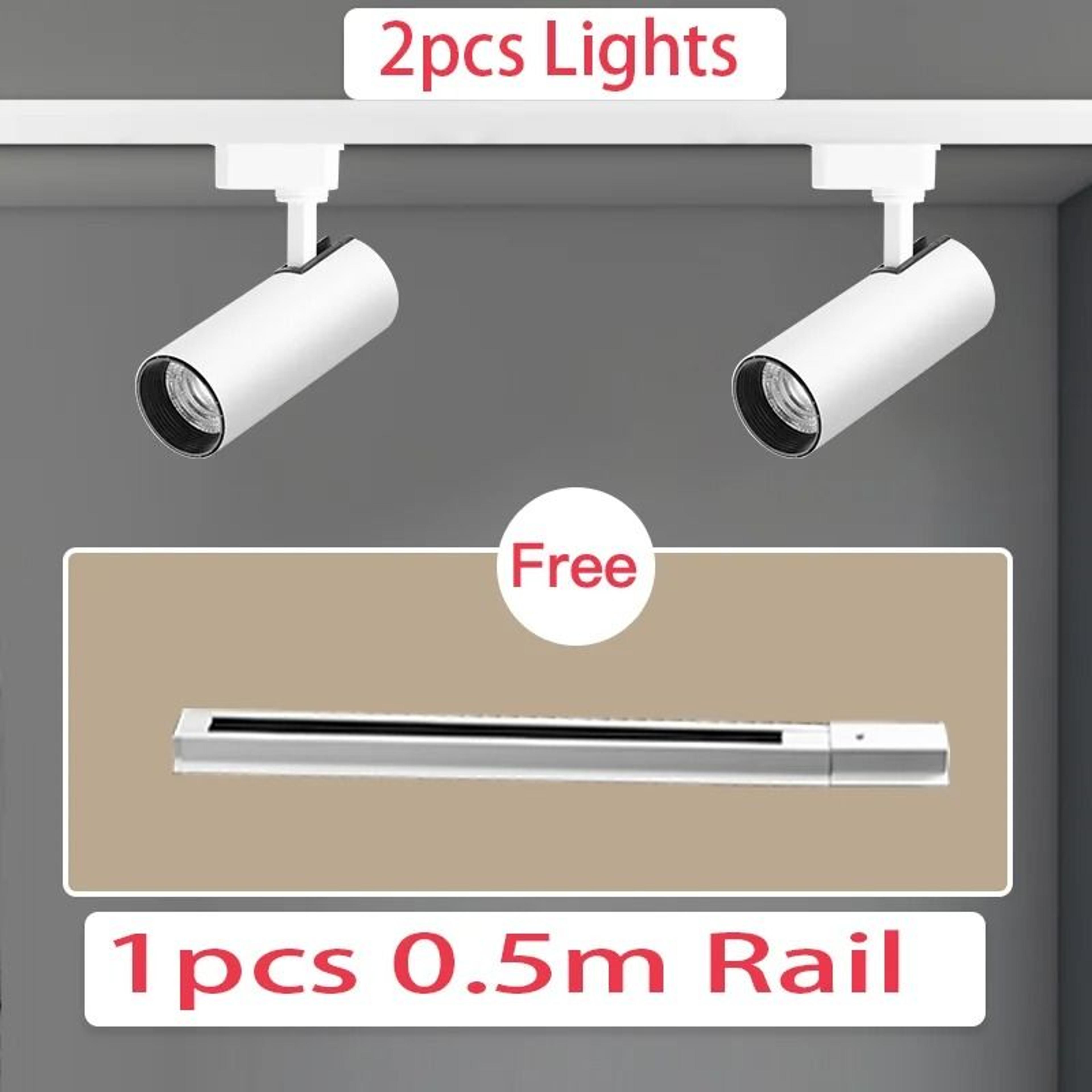 LED Track Light Full Set Spotlight Track Lamp 220V Shop Lighting Rail 30W Clothing Store 10