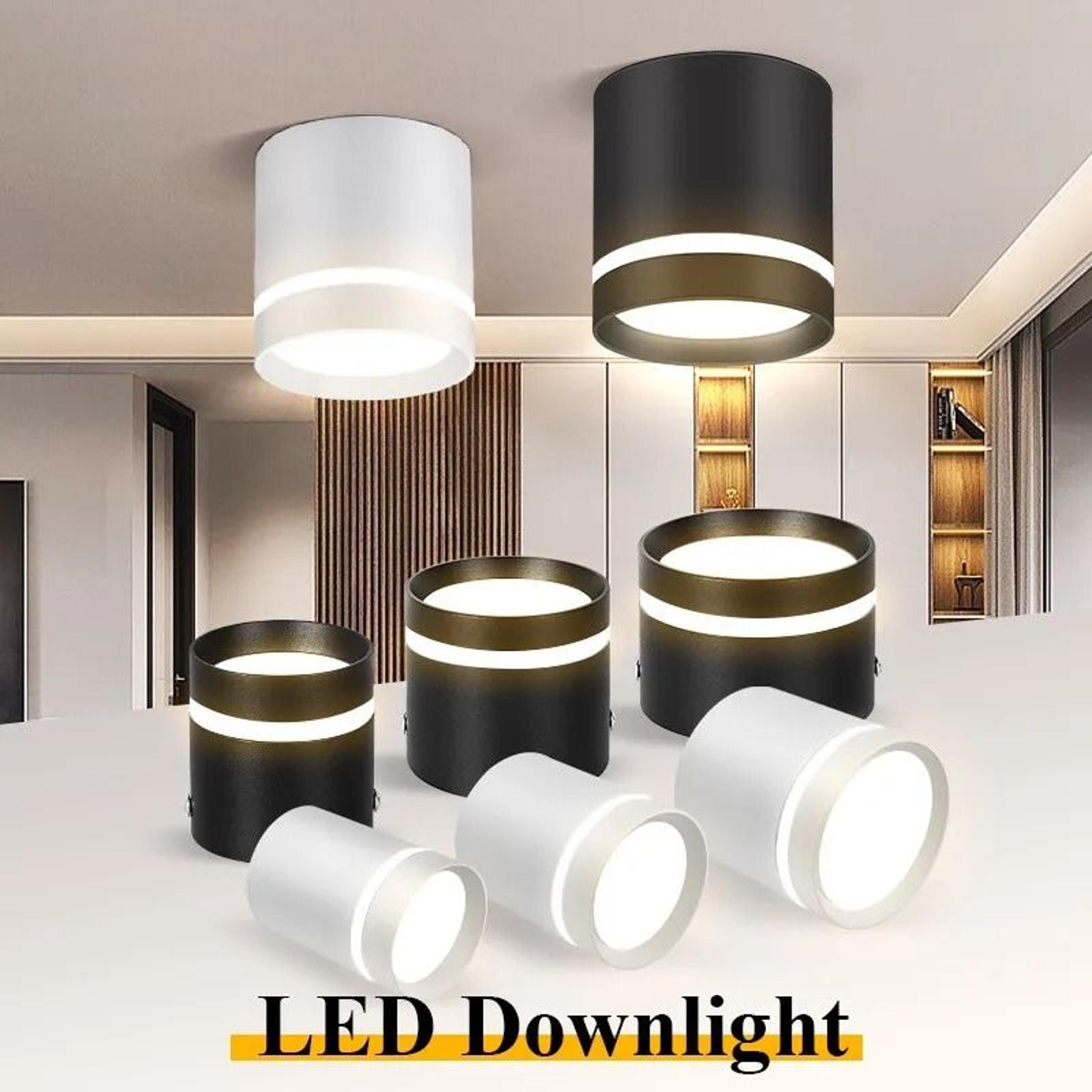 led downlight 220v foldable spot light cob surface mounted ceiling lamp living room kitchen