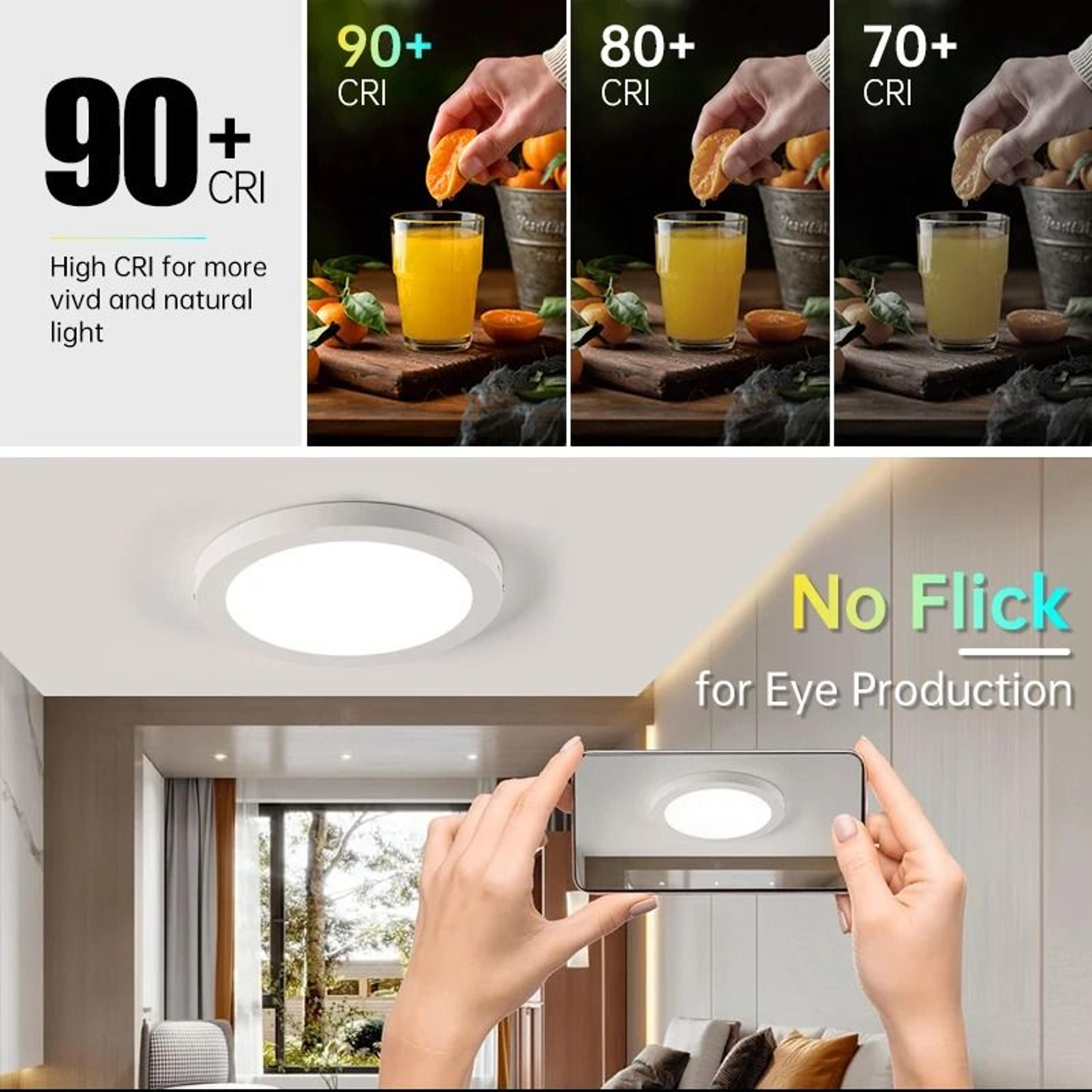 Ultra Thin LED Ceiling Light 110220V Panel Light Round Square Ceiling Lamp Cold White 2