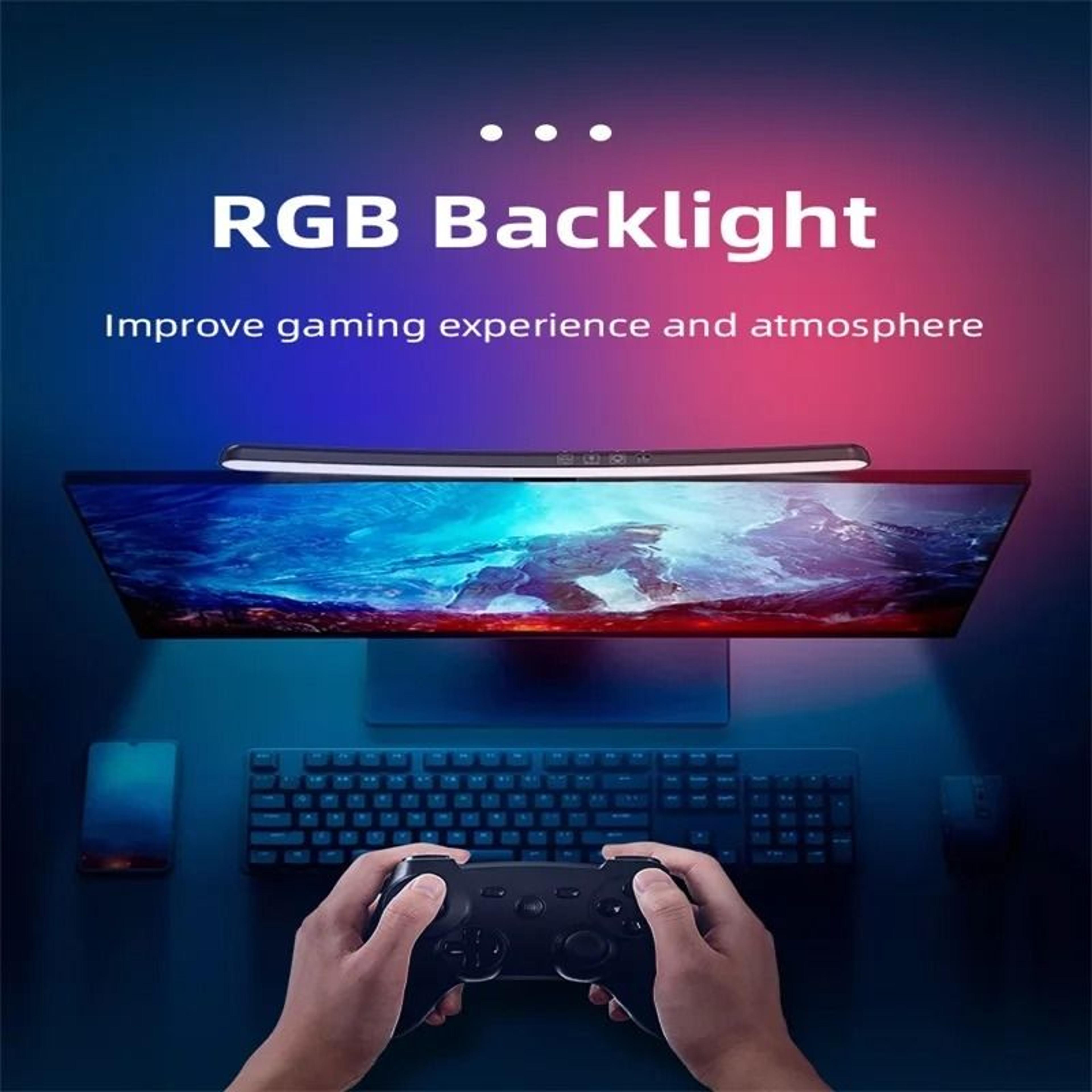 curved rgb led monitor light bar computer screen lamp touch dimmable usb pc desk reading office