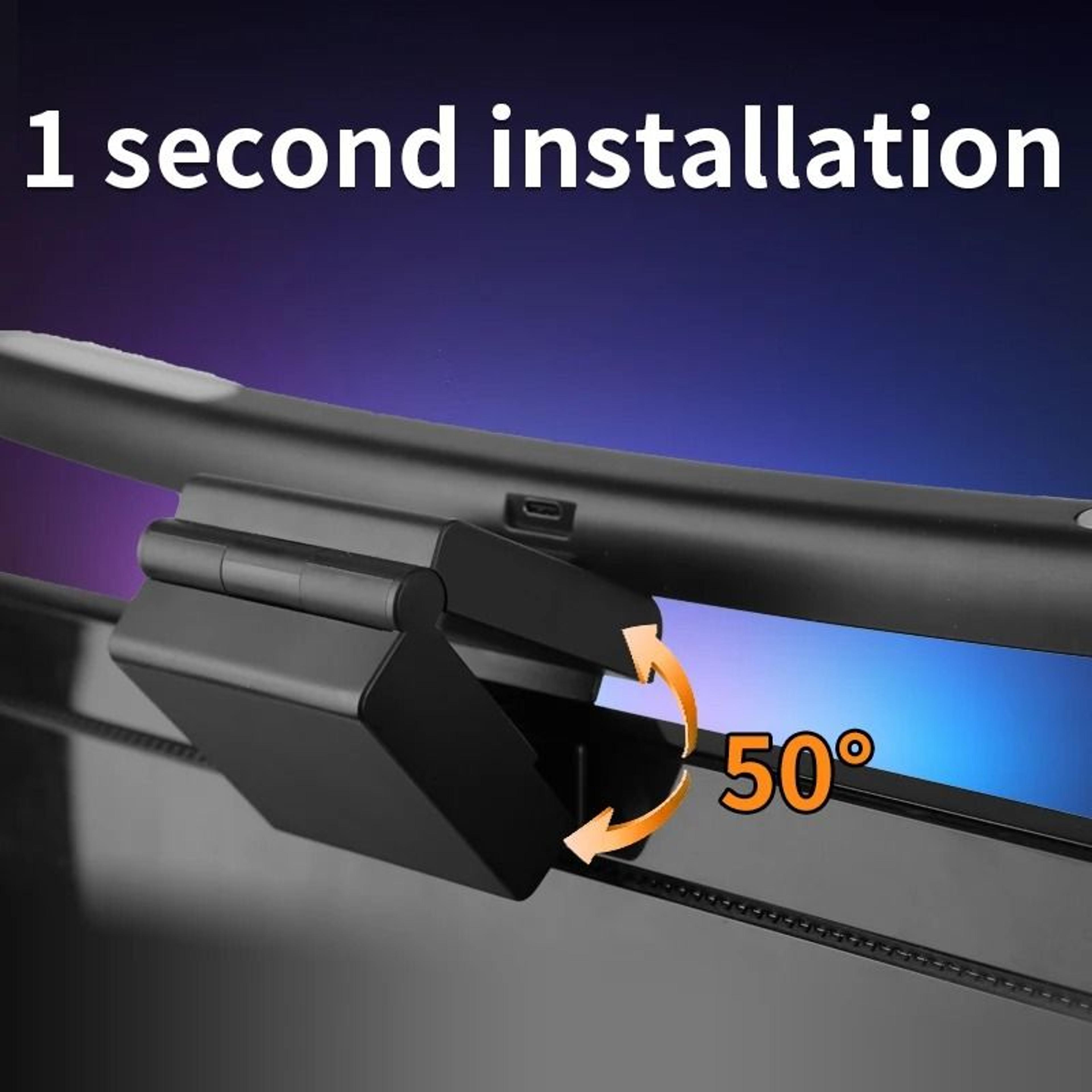 RGB LED Screen Light Bar Computer Monitor Hanging Lamp Touch Dimmable USB Backlight 5