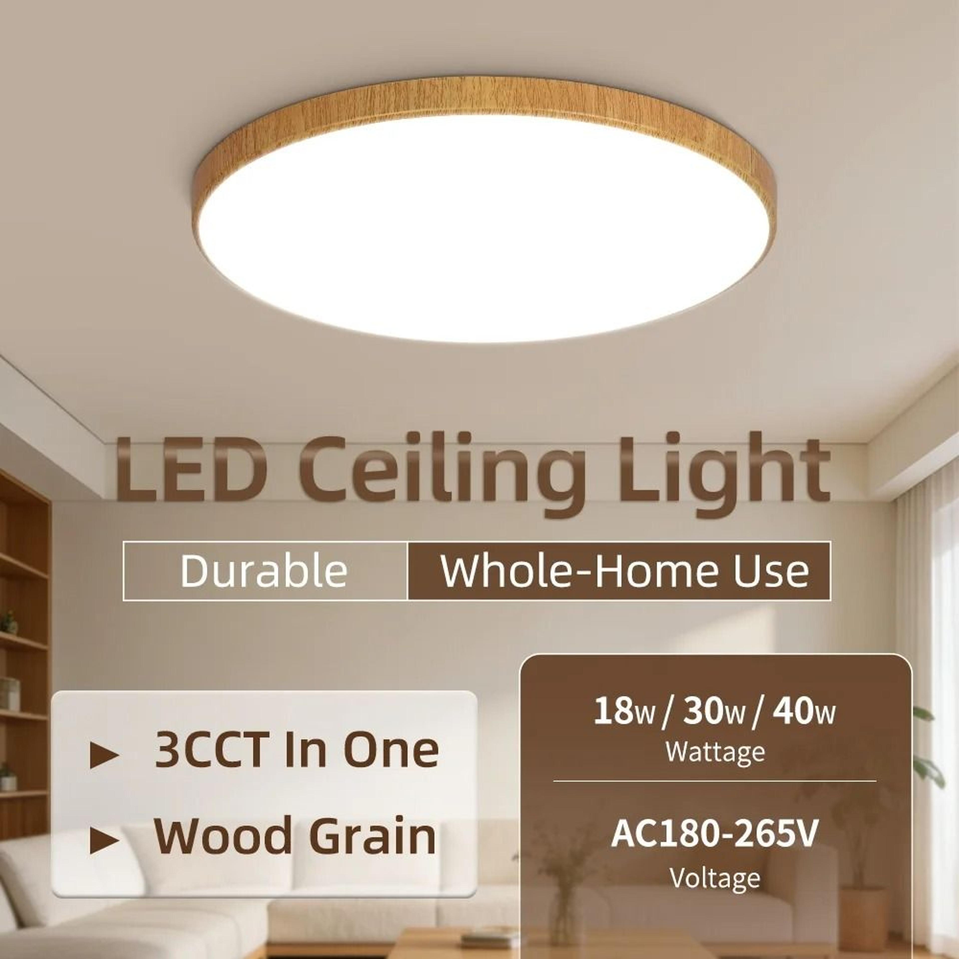 modern ultra thin wood grain led ceiling lamp 220v living room bedroom kitchen