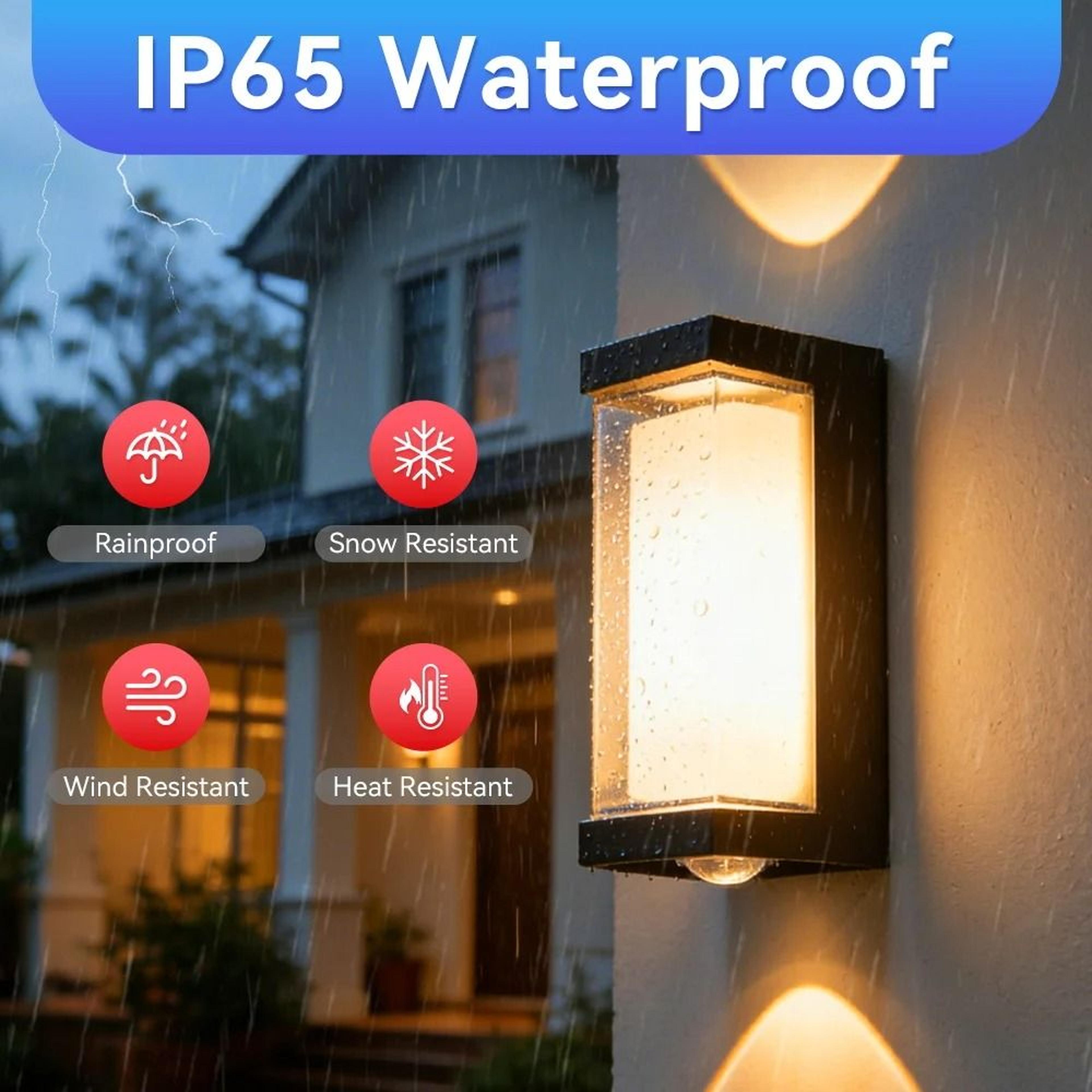 Outdoor 12W LED Wall Lamp IP65 Waterproof Modern Garden Corridor Light 1