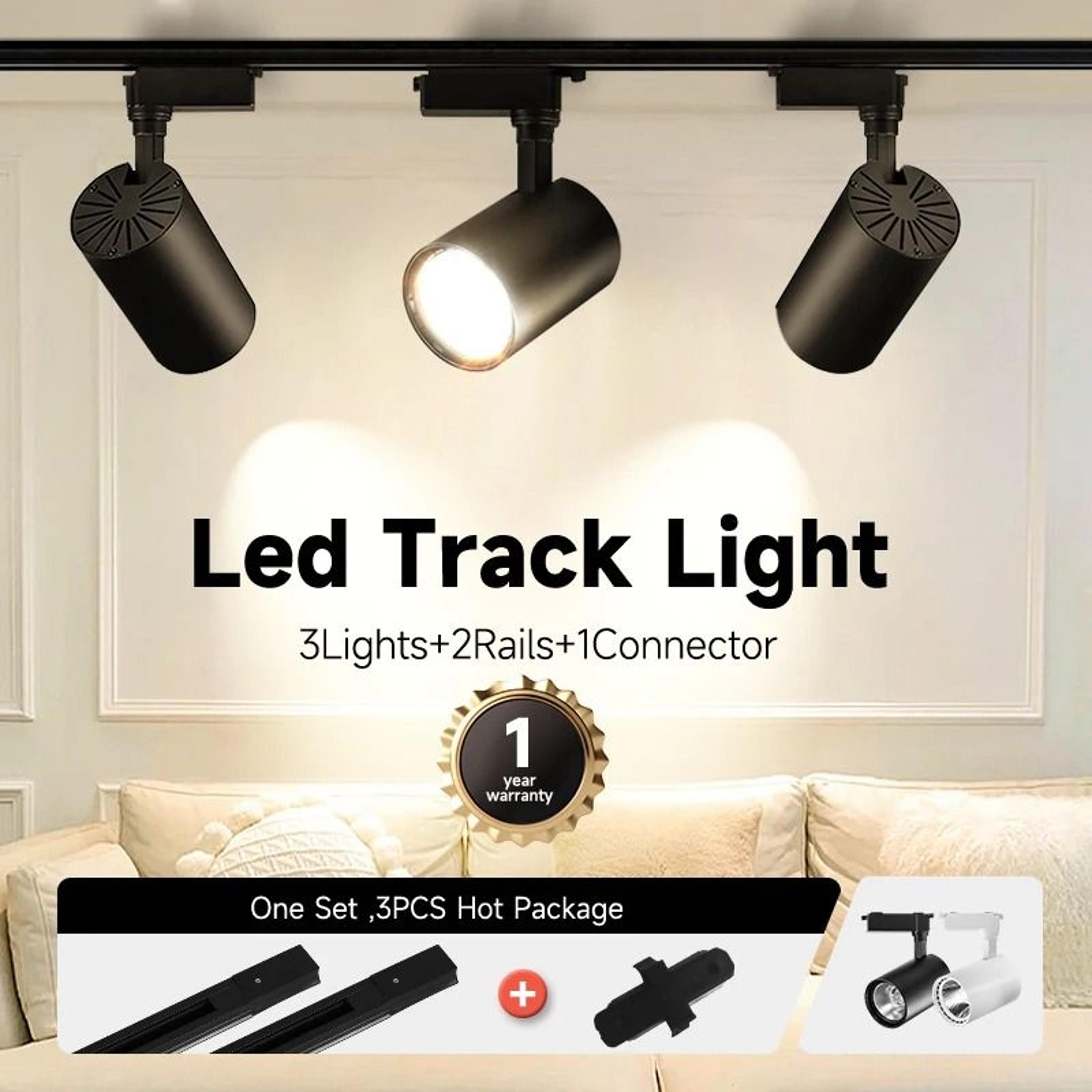 led track light set adjustable spot rail lamp 20w 30w 40w indoor spotlight decor