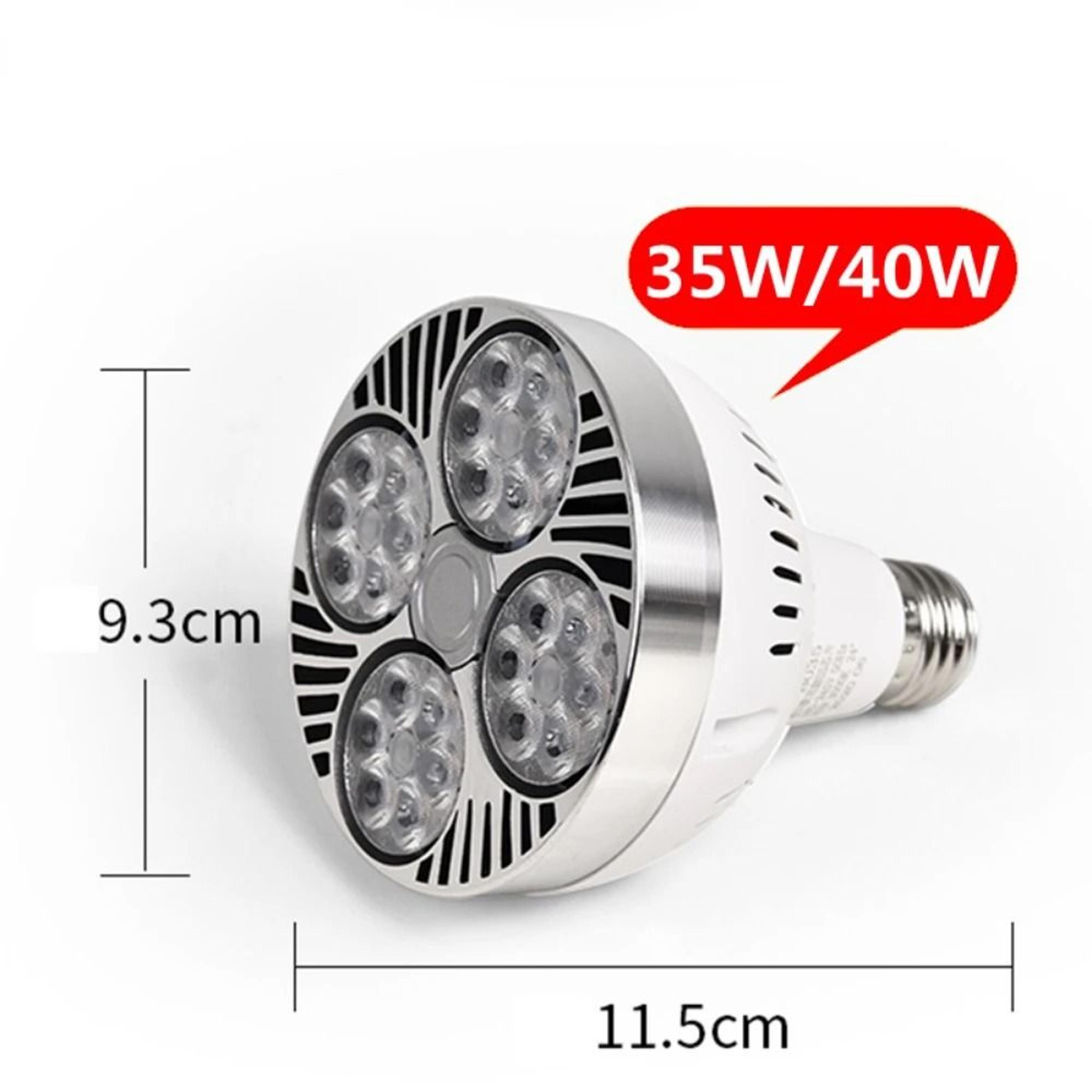 high power led par30 spotlight bulb 35w 45w universal screw base track flood light fixture