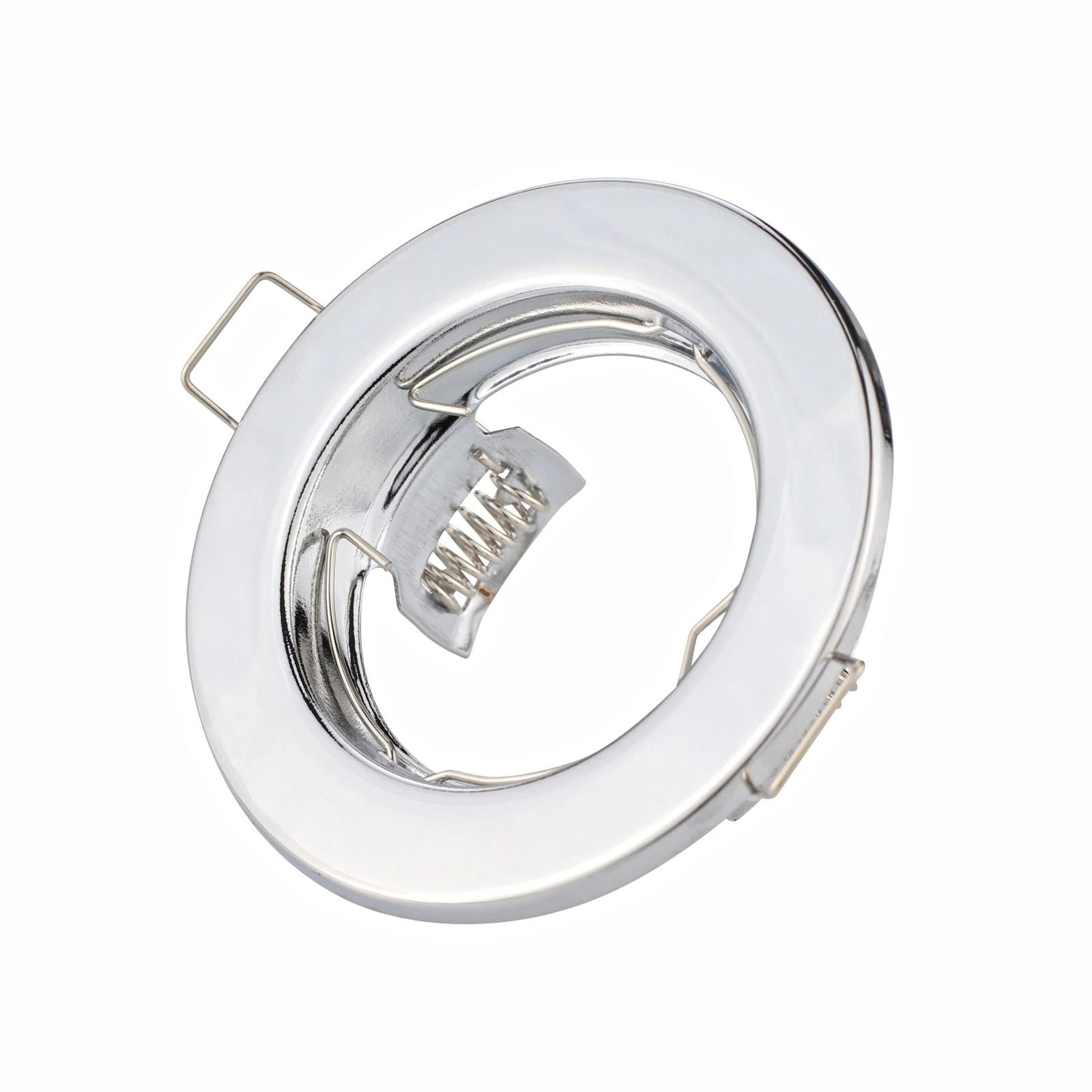 10 Pack Recessed Ceiling Downlight Frames Circular Spotlight Mounting Fixture Trim Rings 3