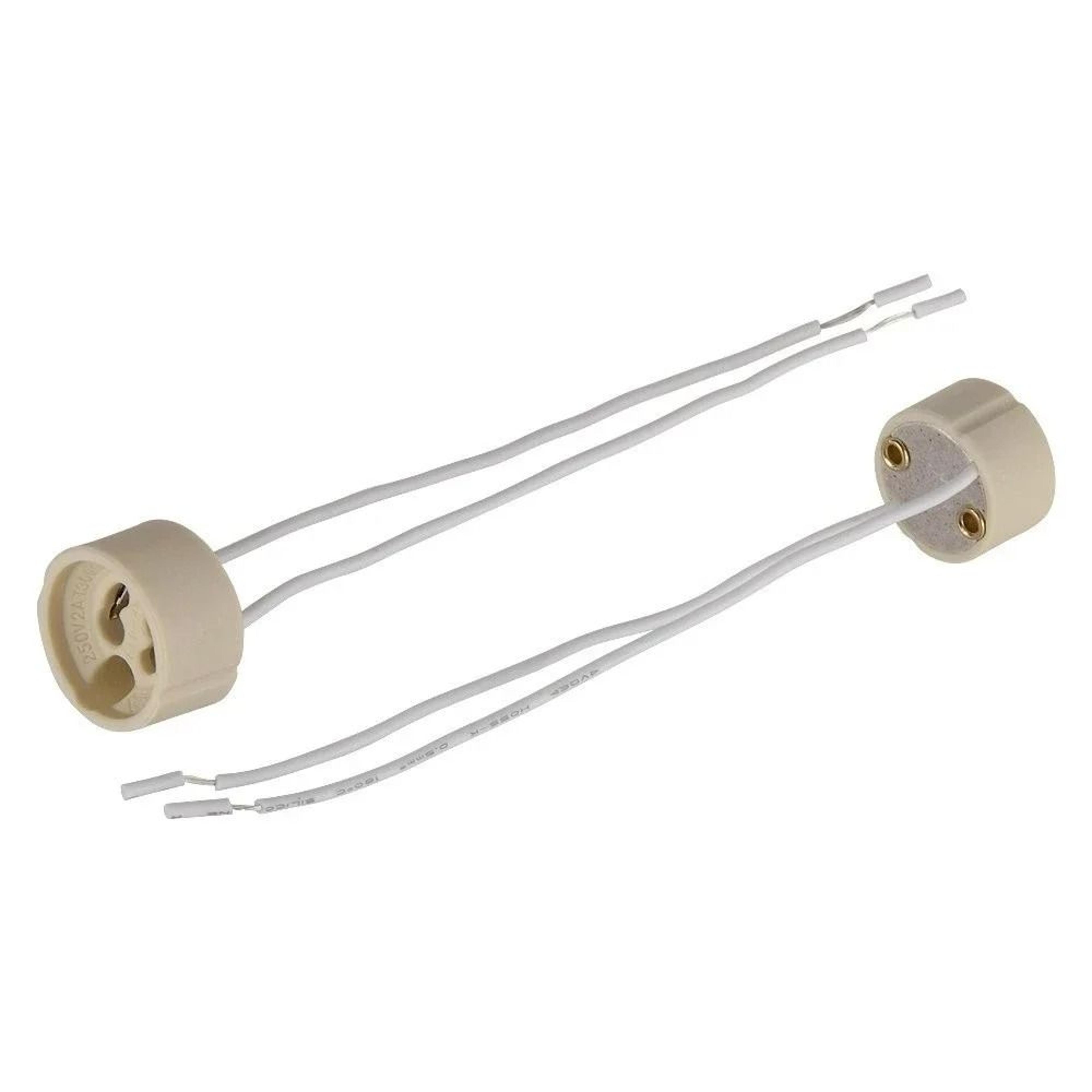 Ceramic Spotlight Socket Wiring Cable Lamp Holder Halogen LED Base Fixture Adapter Wire Set 4