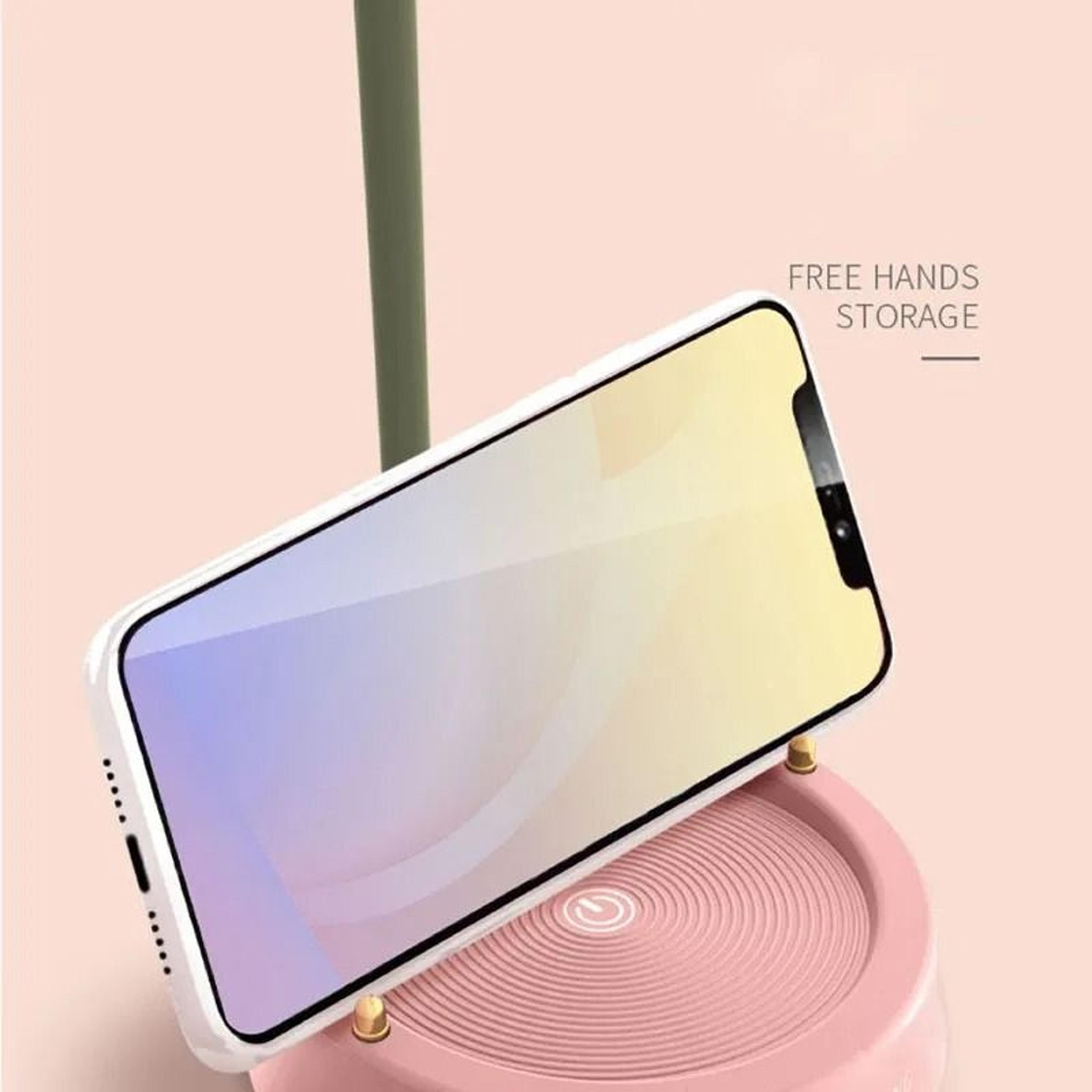 Flower Shaped LED Desk Lamp Touch Dimmable Flexible Reading Light Eye Protection Student Tabletop F 3