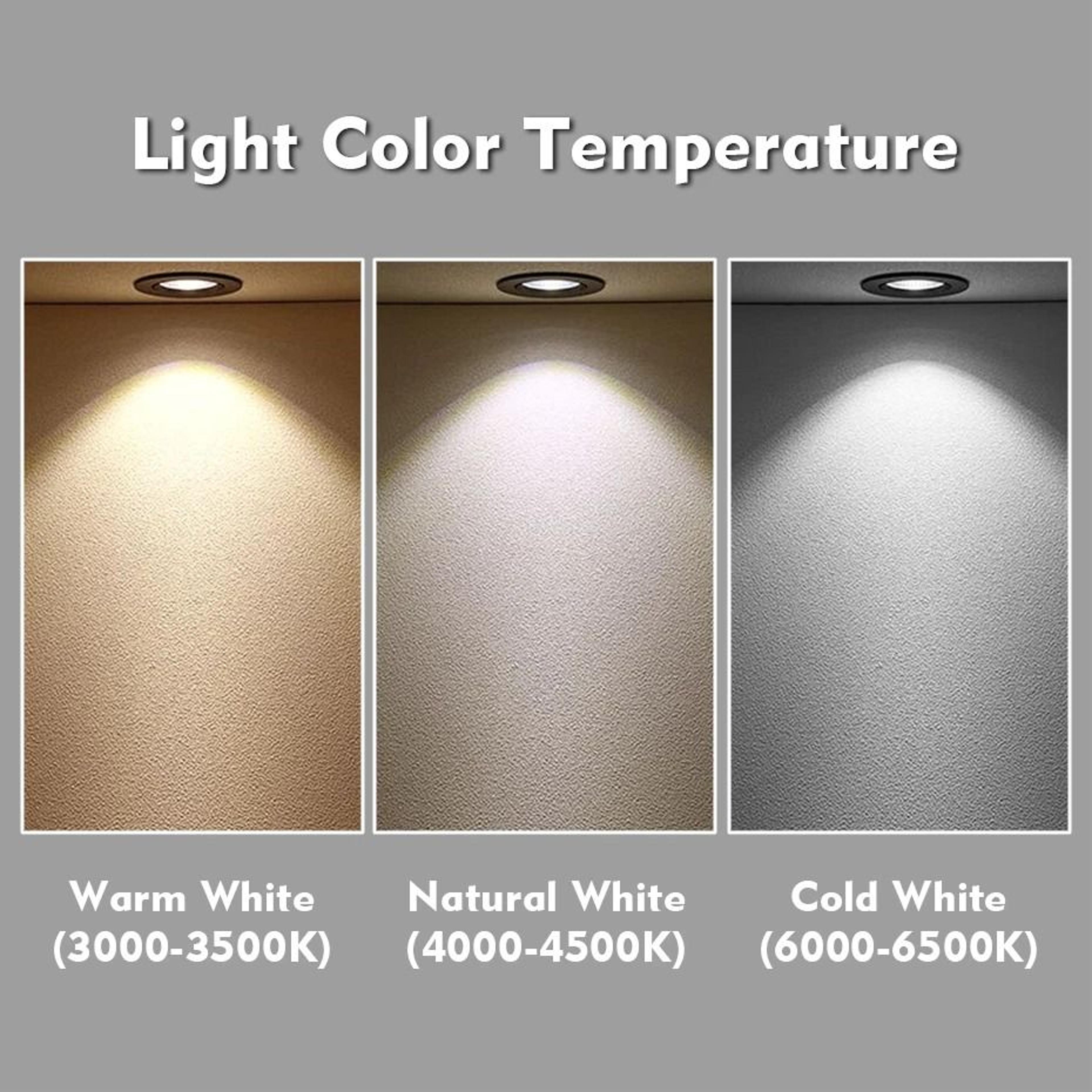 Aluminum Round Recessed LED Ceiling Downlight 3W Dimmable Spotlight 2 Inch Cutout AC 90 To 260V DC  4