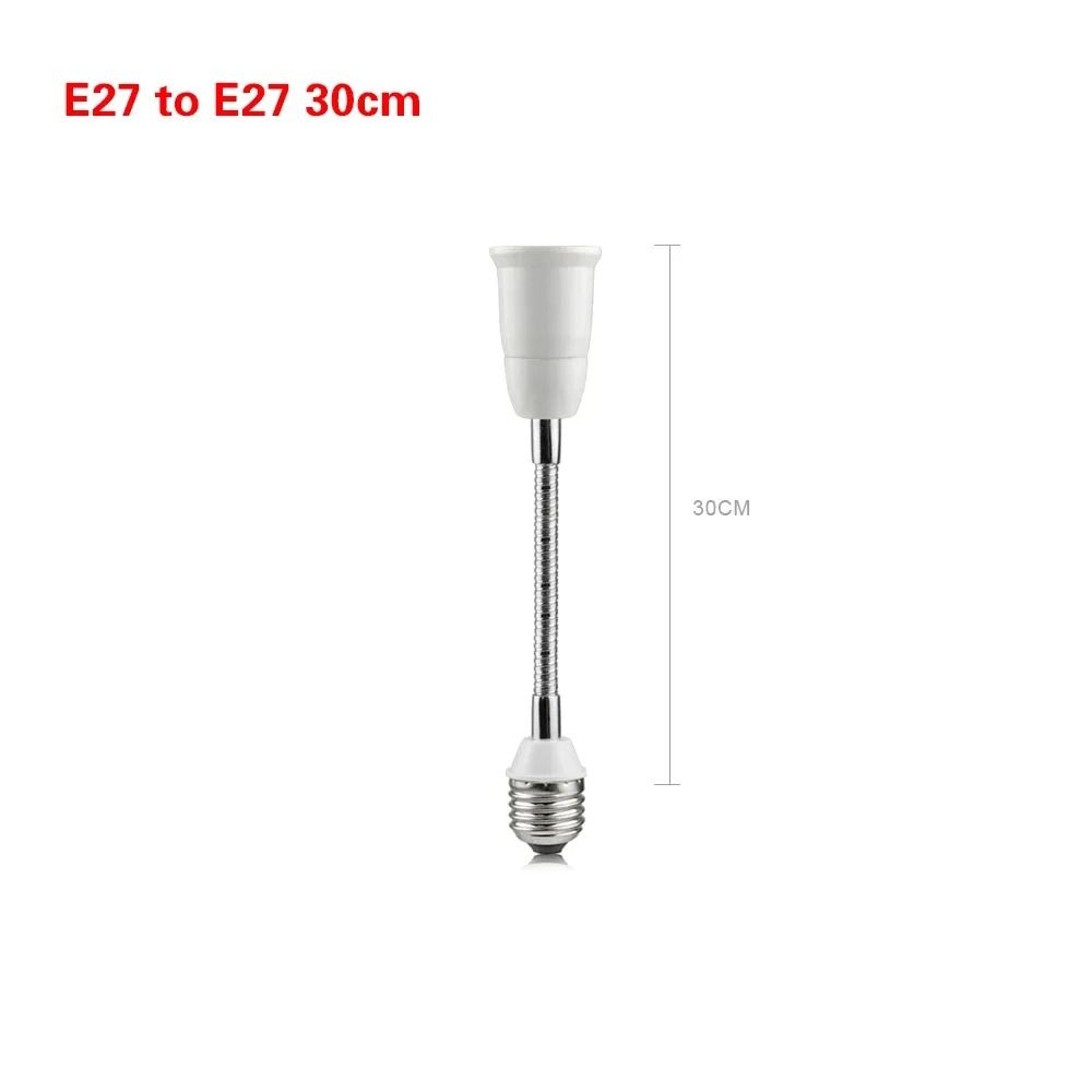 Flexible Extension Adapter Threaded Screw Bulb Socket Converter Adjustable Gooseneck Lamp Holder 6