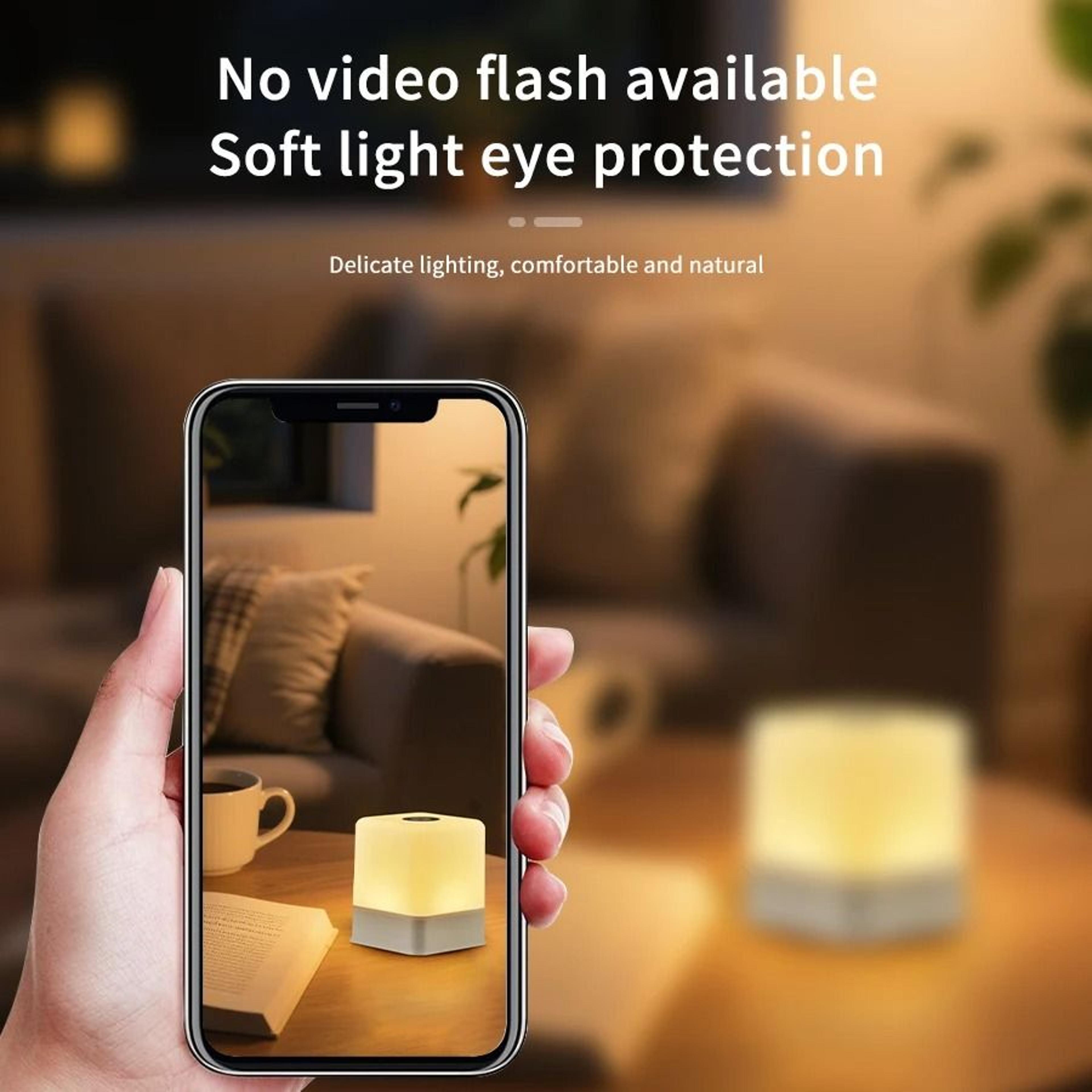 Touch Control Color Changing Night Light Dimmable USB Charging Portable Bedside Desk Decorative Lam 2