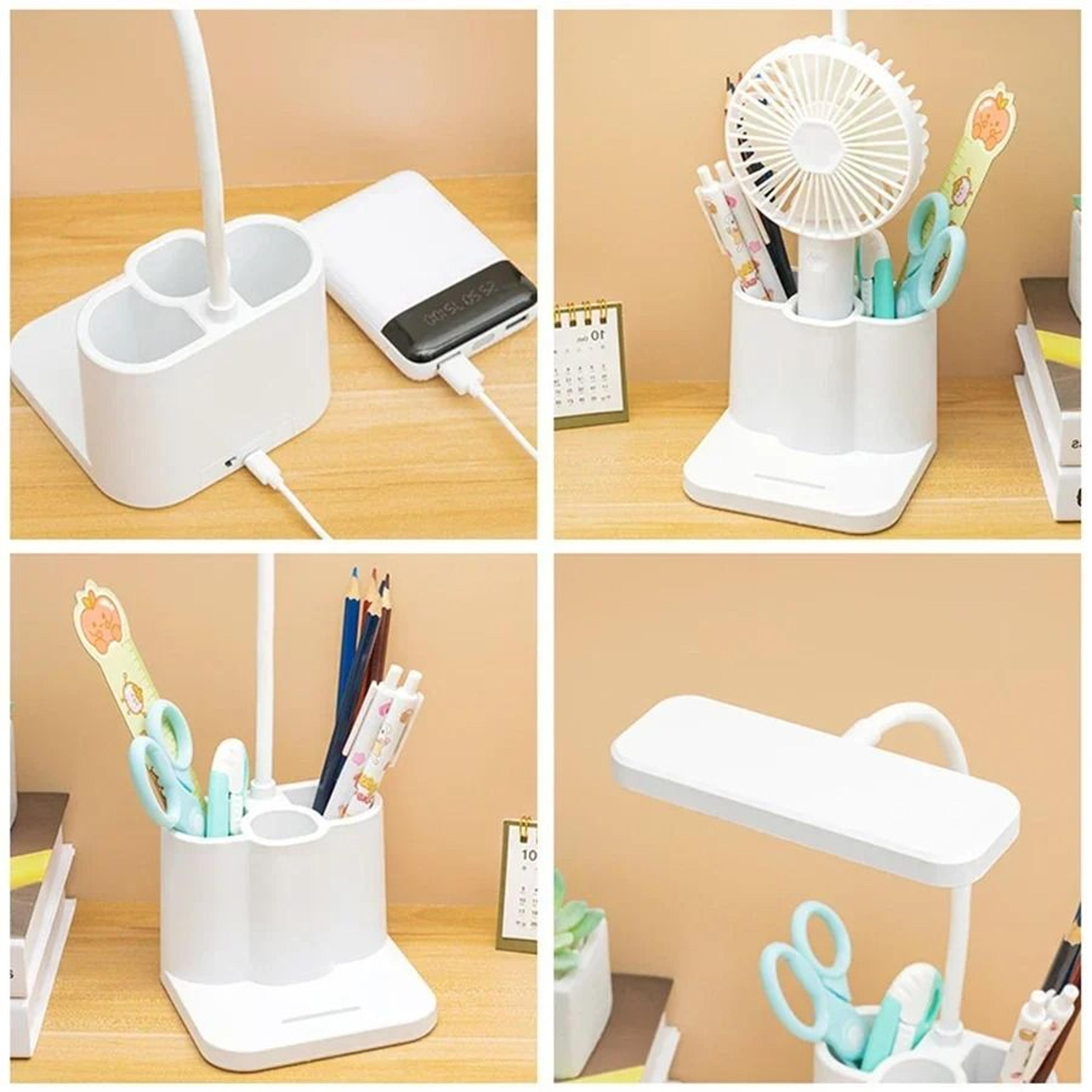 Rechargeable Eye Protection LED Desk Lamp Long Life Battery Stepless Dimming Touch Bedside Study Li 5