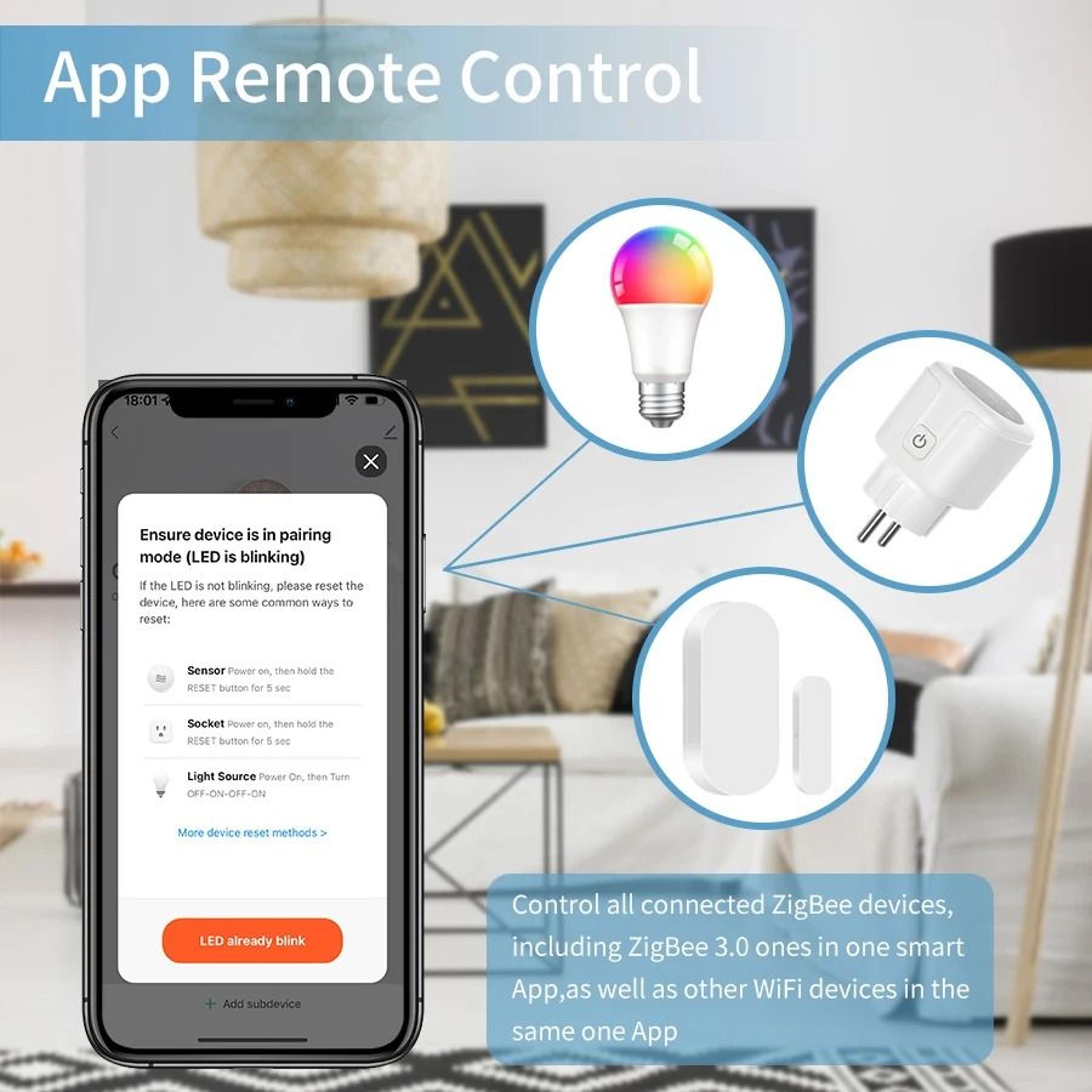 Multi Mode ZigBee Bluetooth Gateway Hub Wireless Smart Home Controller Bridge Voice Control Automat 2