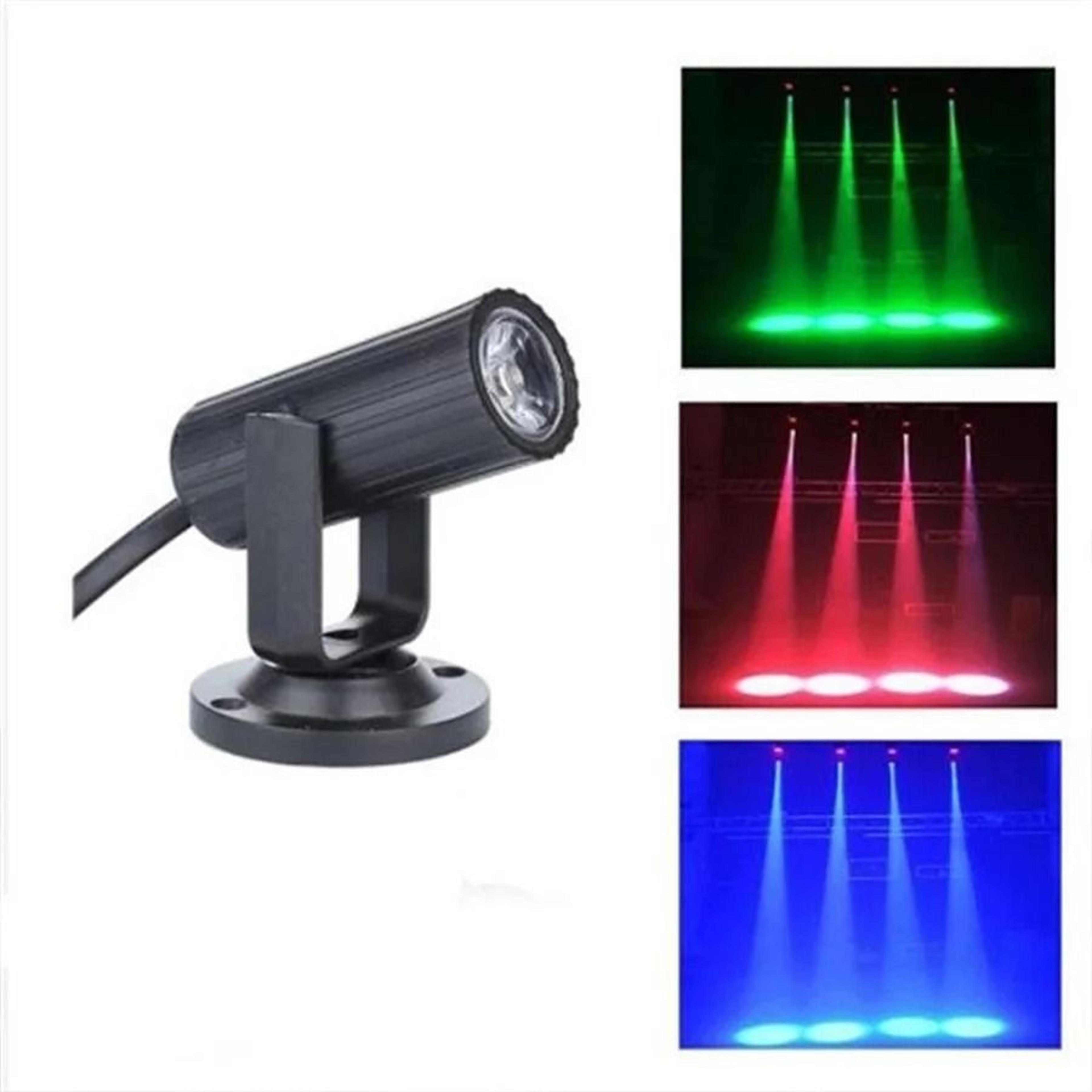 Compact 1W LED Pinspot Beam Light Mini RGB Stage Dance Floor Spotlight 6