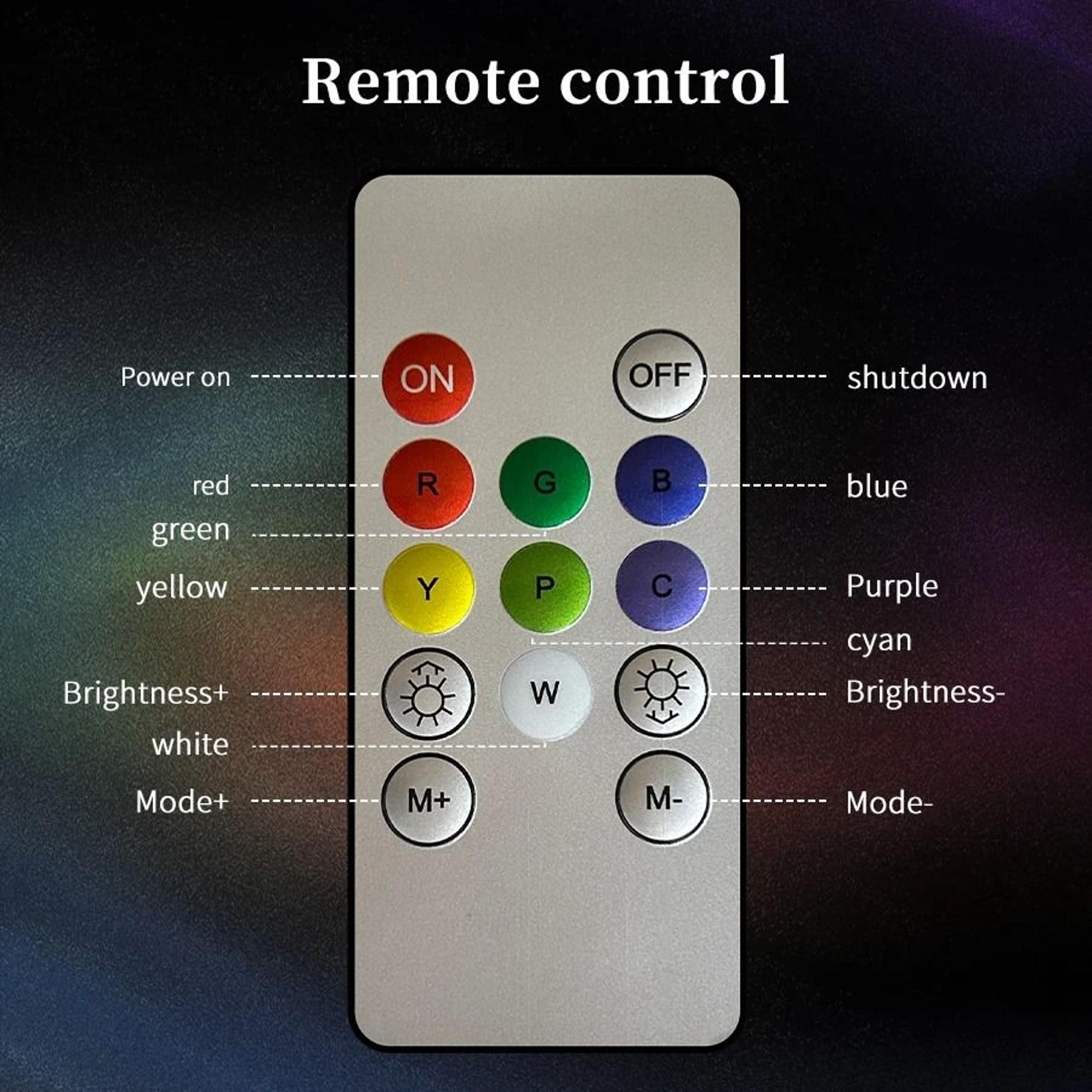Water Ripple Aurora Projection Ambient Light USB Touch Remote Color Changing Lamp 1