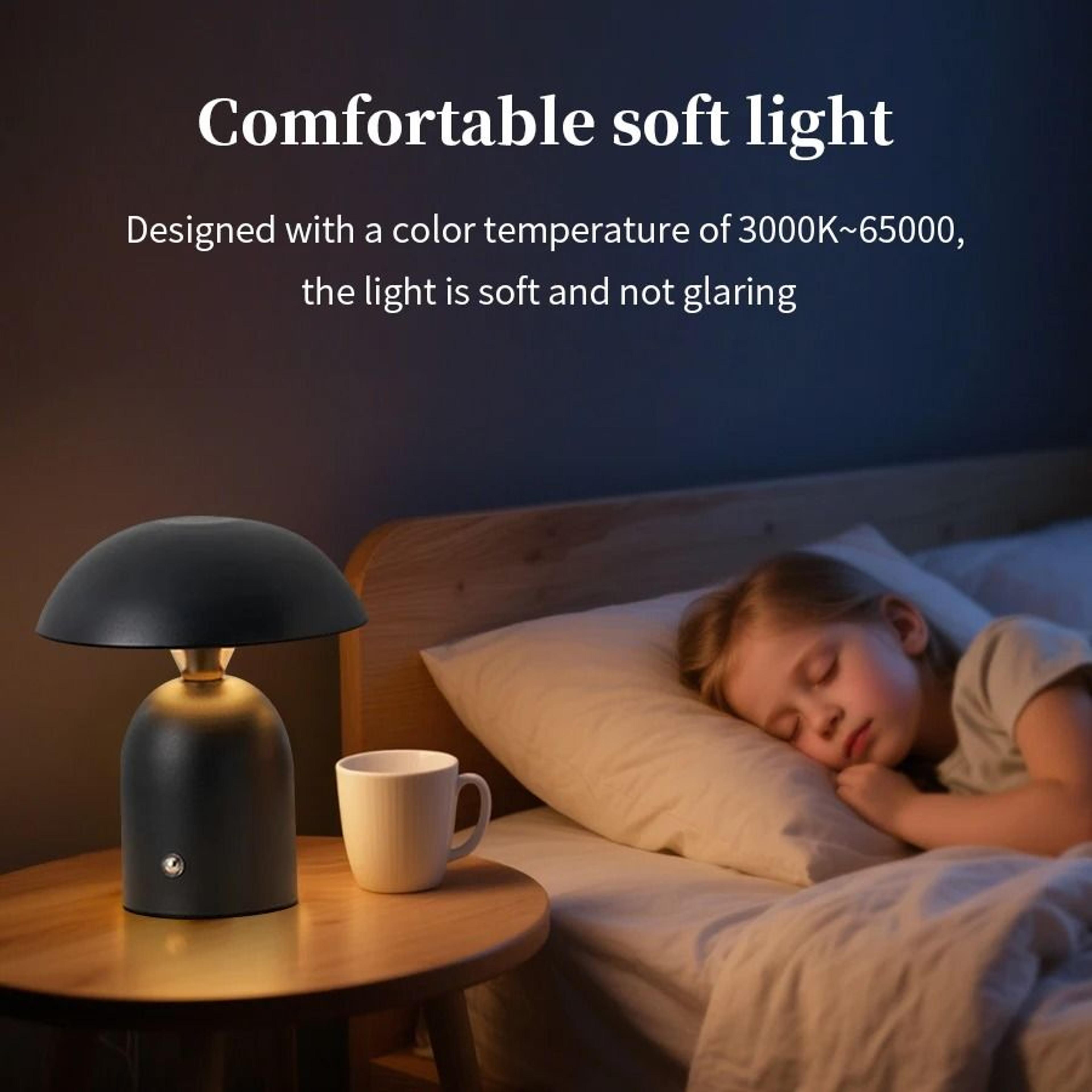 Minimalist Mushroom LED Desk Lamp Touch Dimming Bedside Night Light Decorative Table Luminaire 2