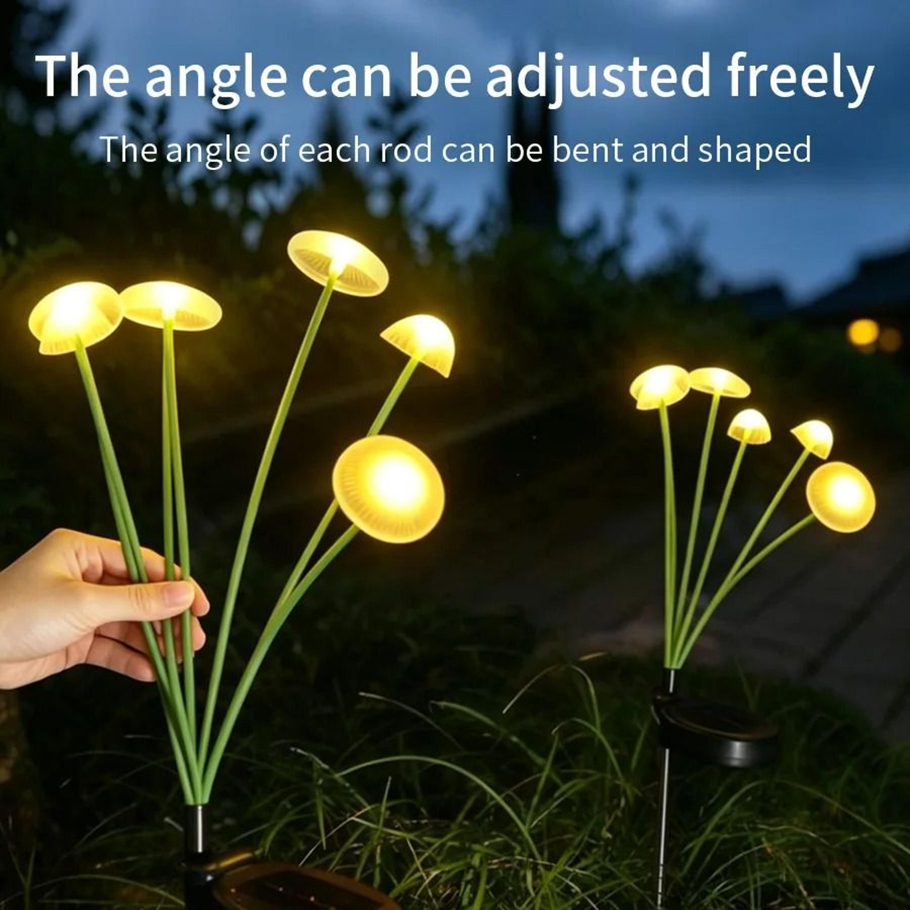 Outdoor Solar Jellyfish Garden Light Waterproof Optical Fiber Lawn Pathway Lamp 4