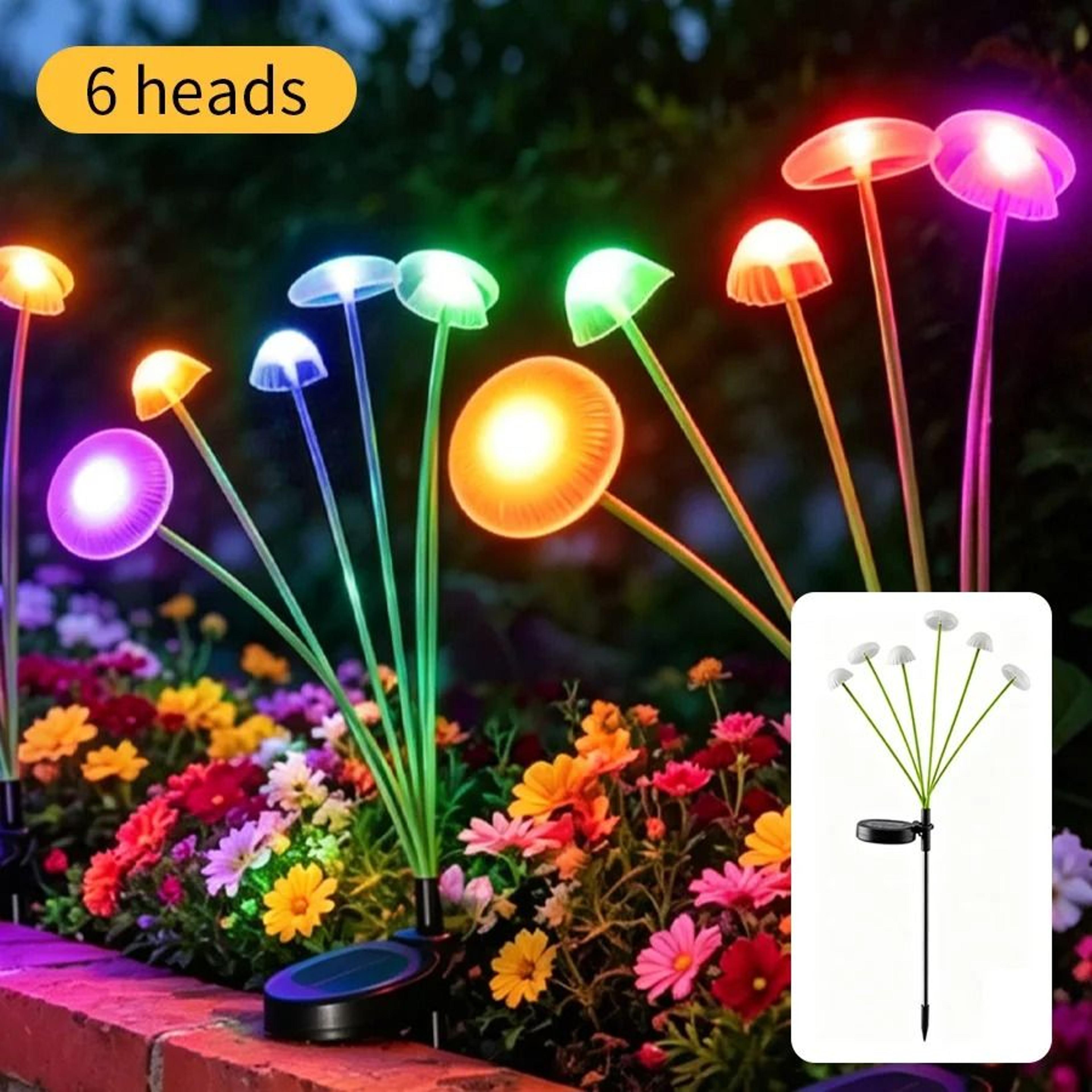 Outdoor Solar Jellyfish Garden Light Waterproof Optical Fiber Lawn Pathway Lamp 6