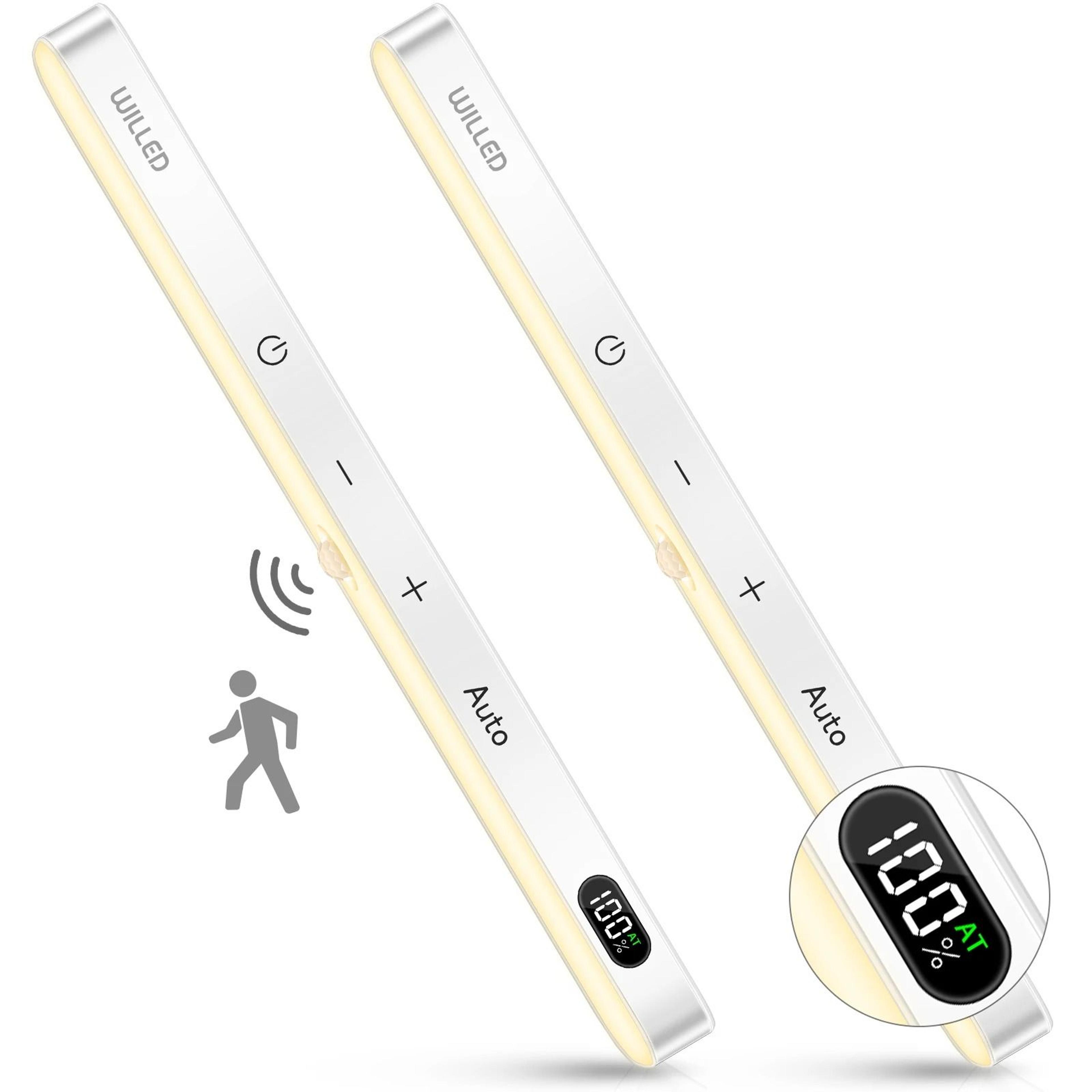 Cordless Motion Sensor LED Cabinet Light Bar Battery Display Touch Night Light 8