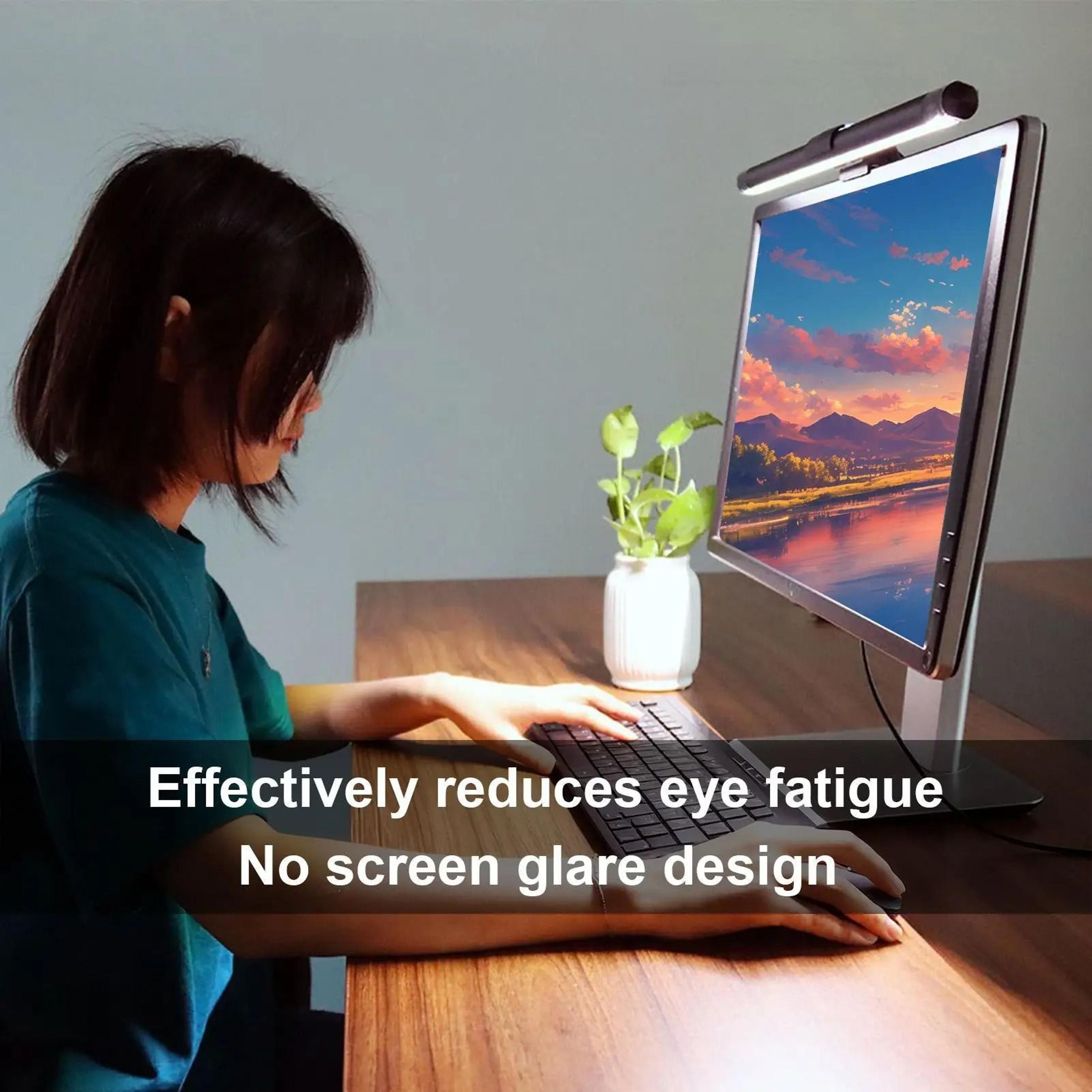 Computer Monitor Lamp 3 Color Adjustable Screen Light Bar Anti Glare Desktop Task Luminaire 2