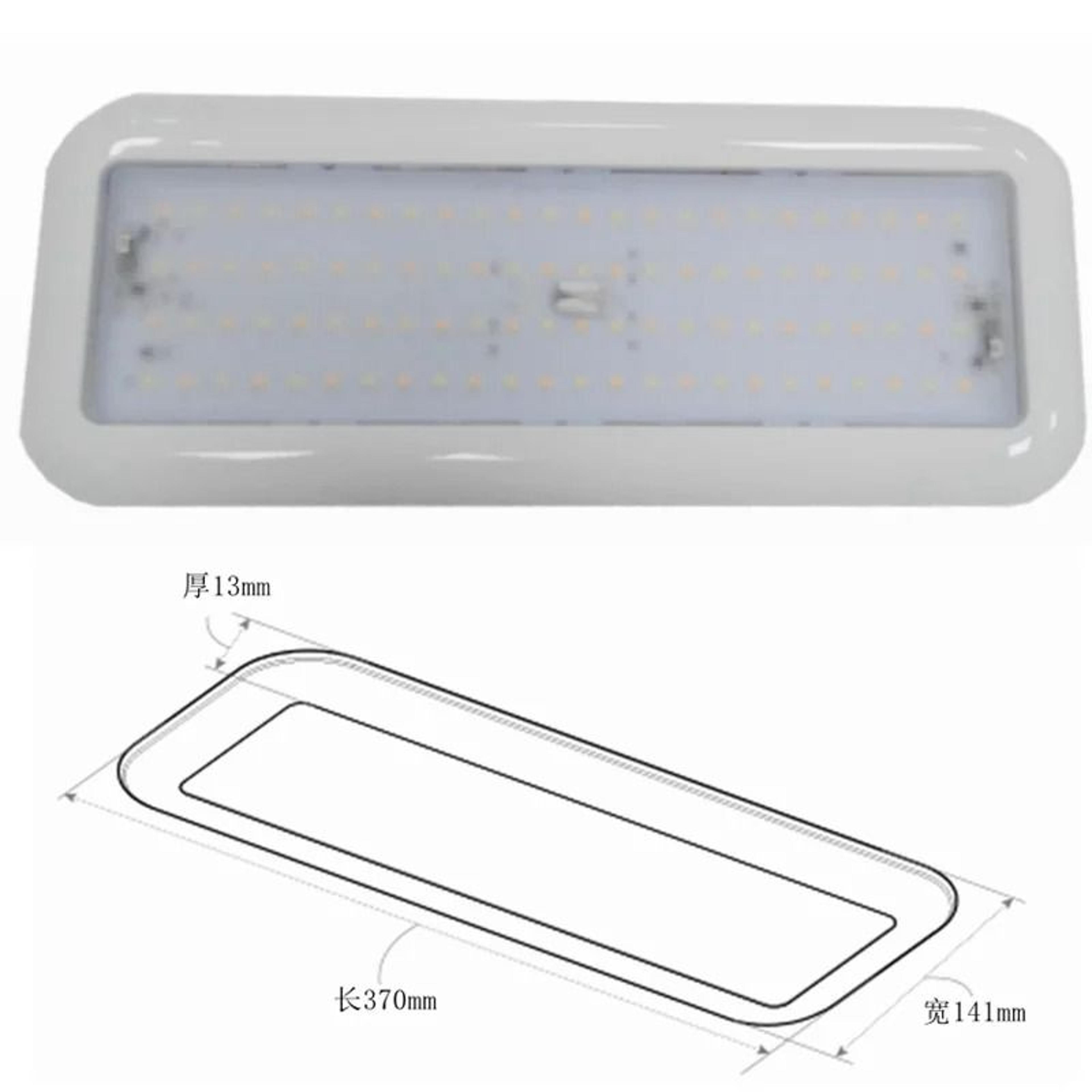 ultra thin overhead led ceiling light surface mounted 11w 6300k marine caravan camper lamp