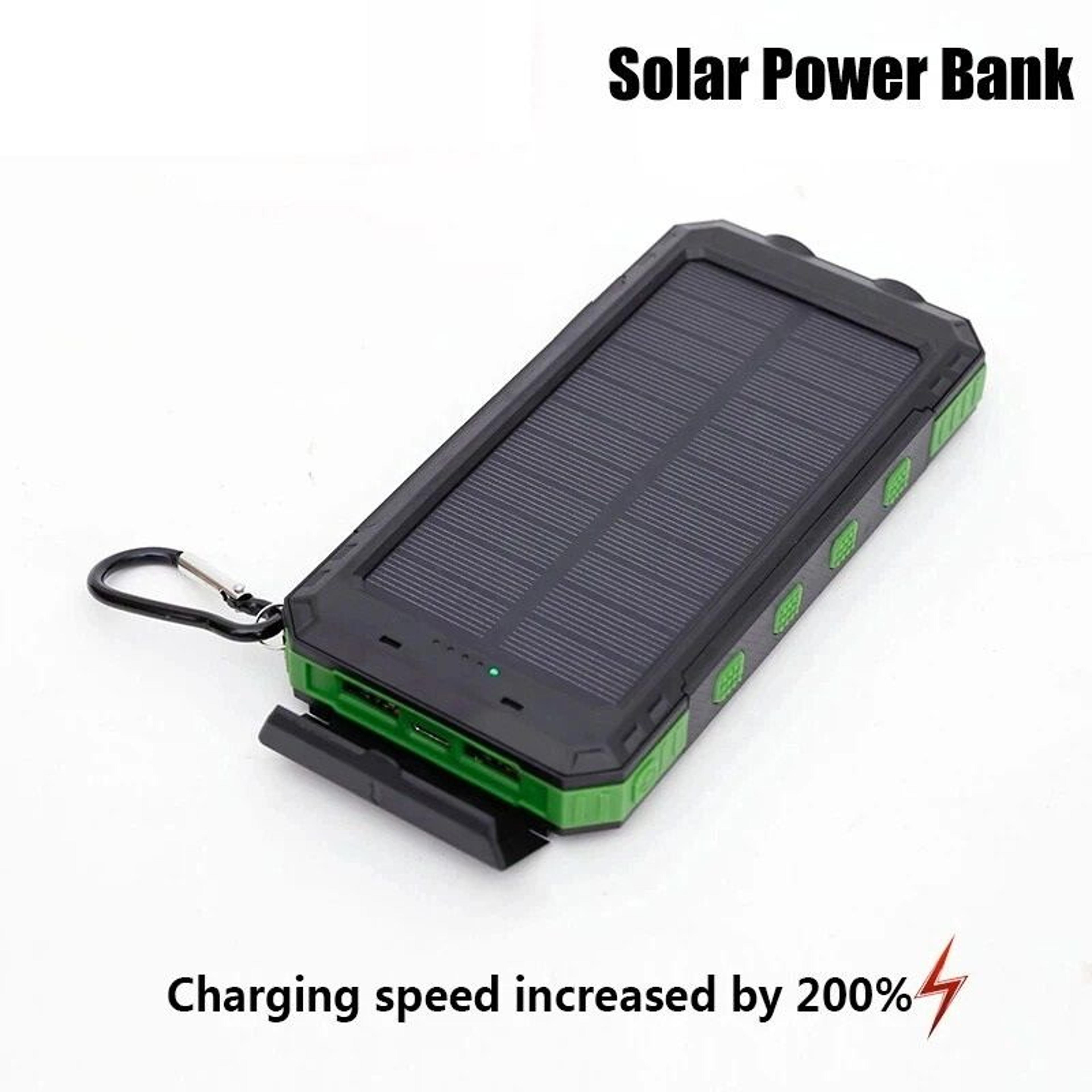 High Capacity Solar Power Bank Fast Charging Waterproof External Battery Backup 8