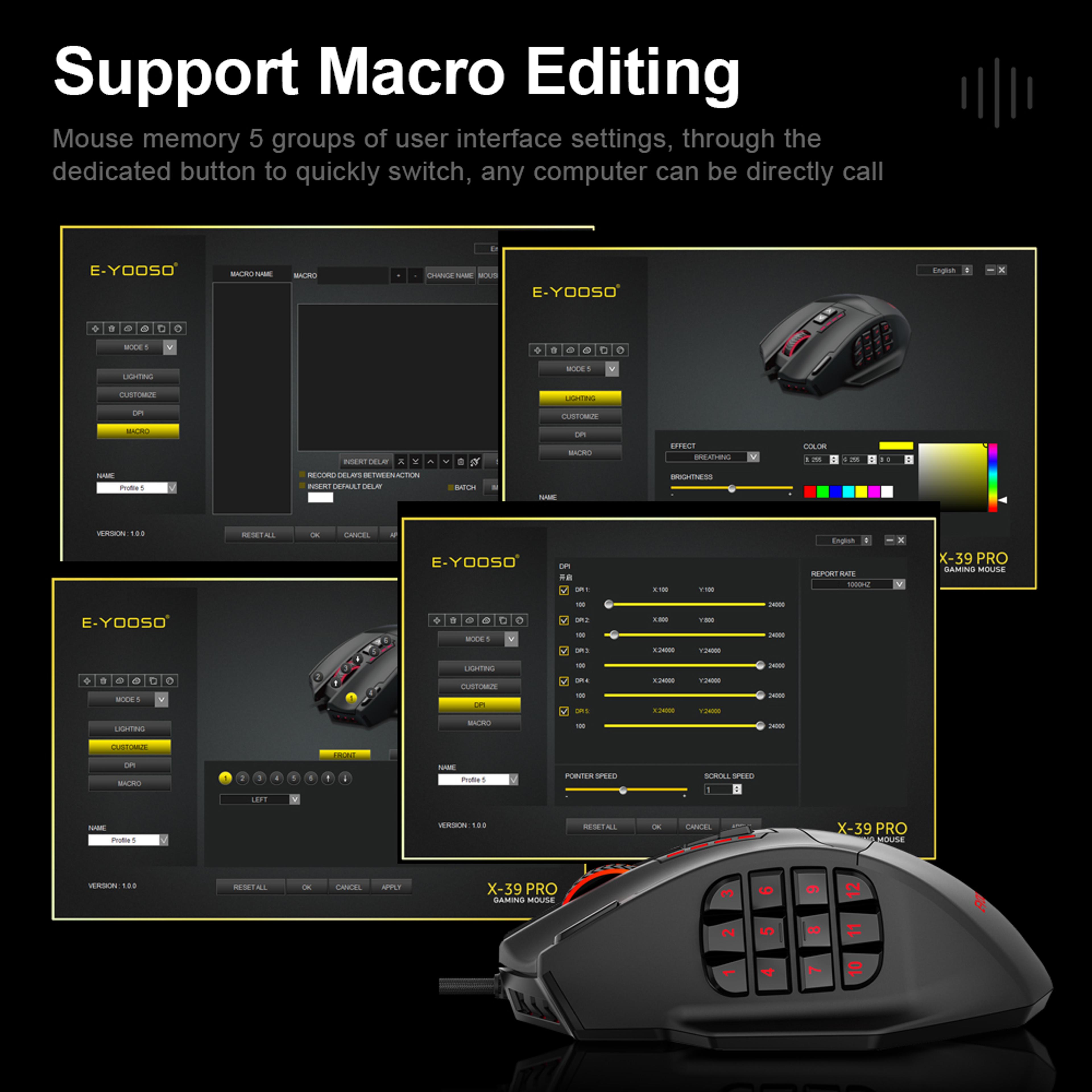 Gaming Mouse With Programmable Buttons 3