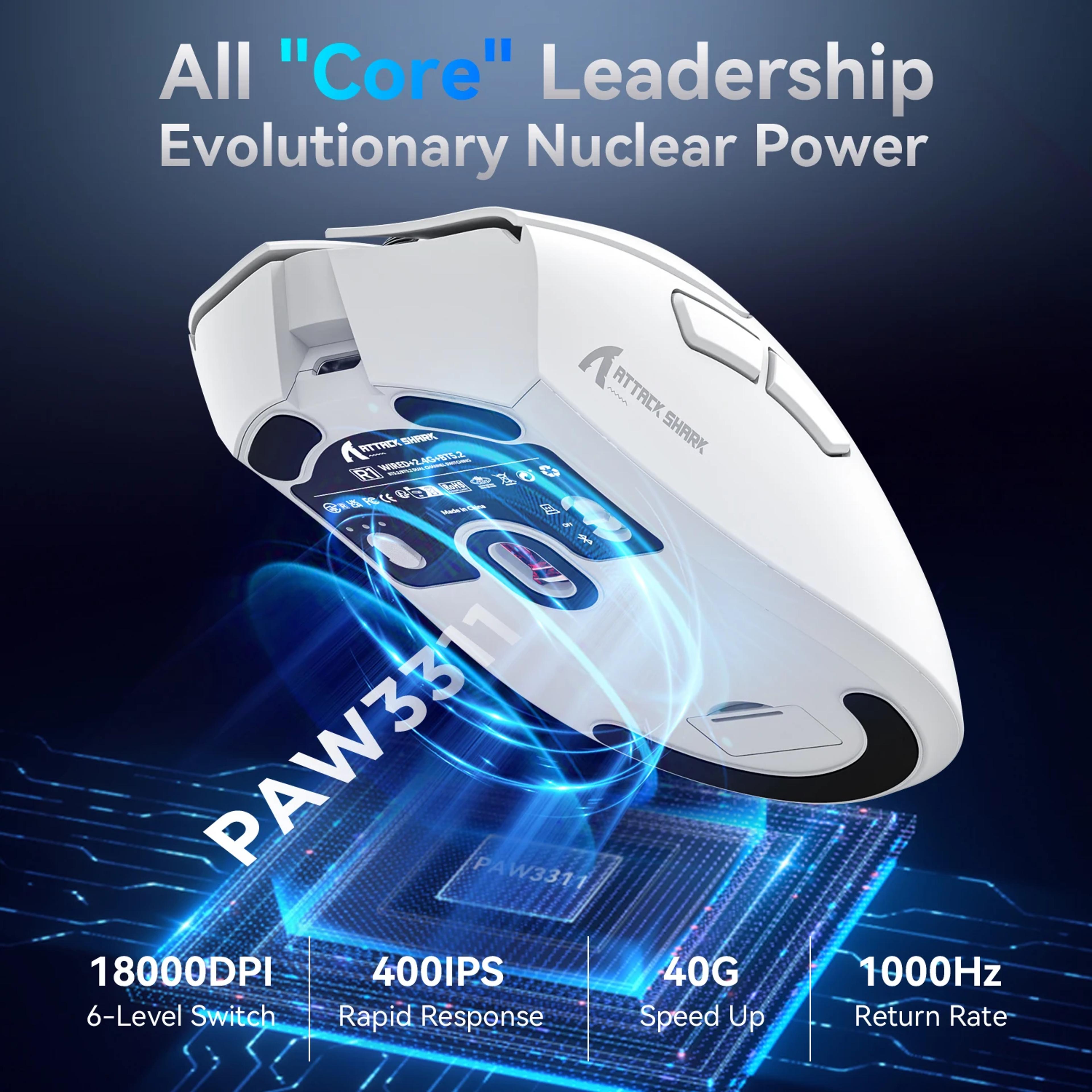 Lightweight Wireless Gaming Mouse DPI Tri Modes 5