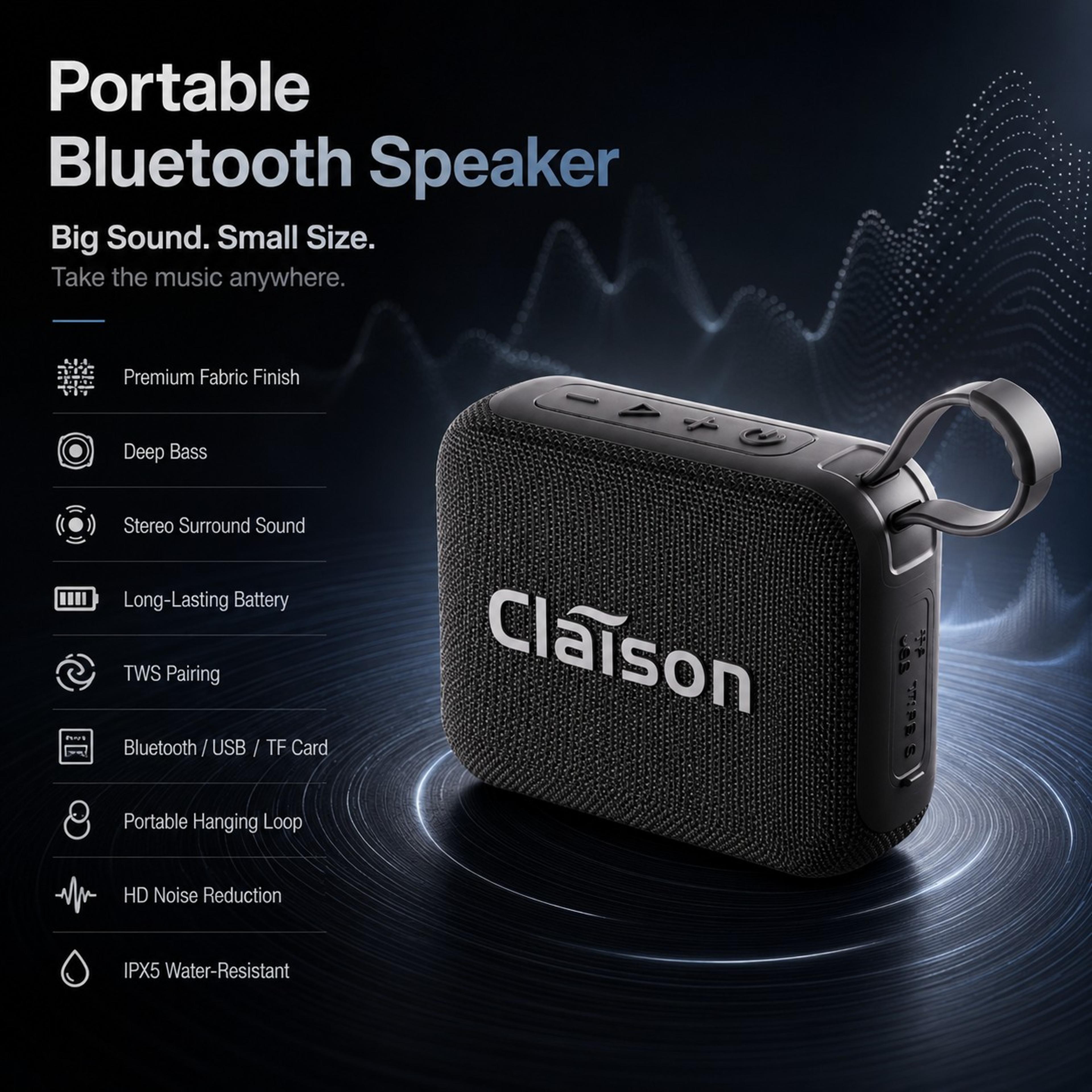 Portable Bluetooth Speaker Mini BT Deep Bass TWS Outdoor Speaker 6