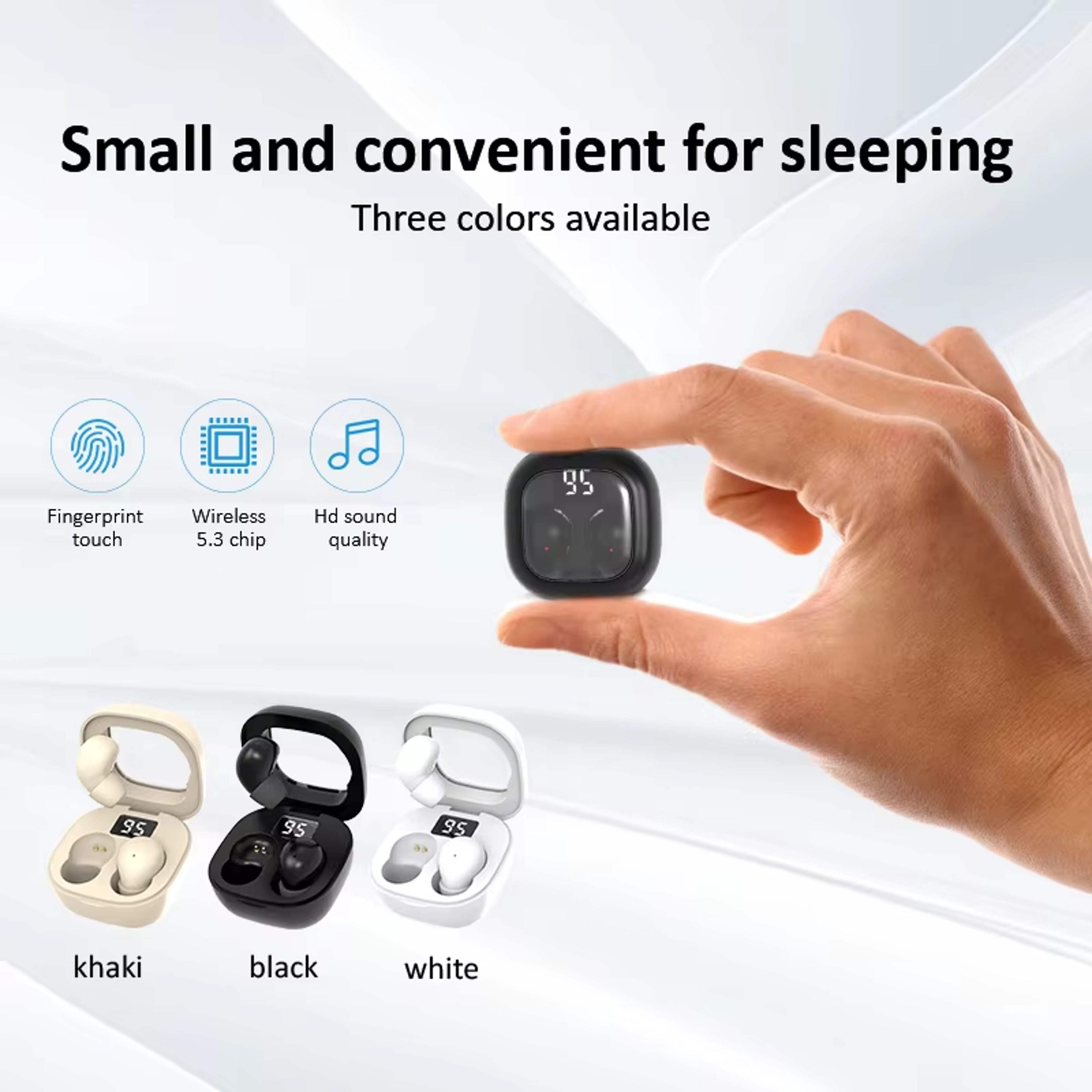 Mini Sleep Earbuds Invisible Bluetooth Earphones For Side Sleepers 5