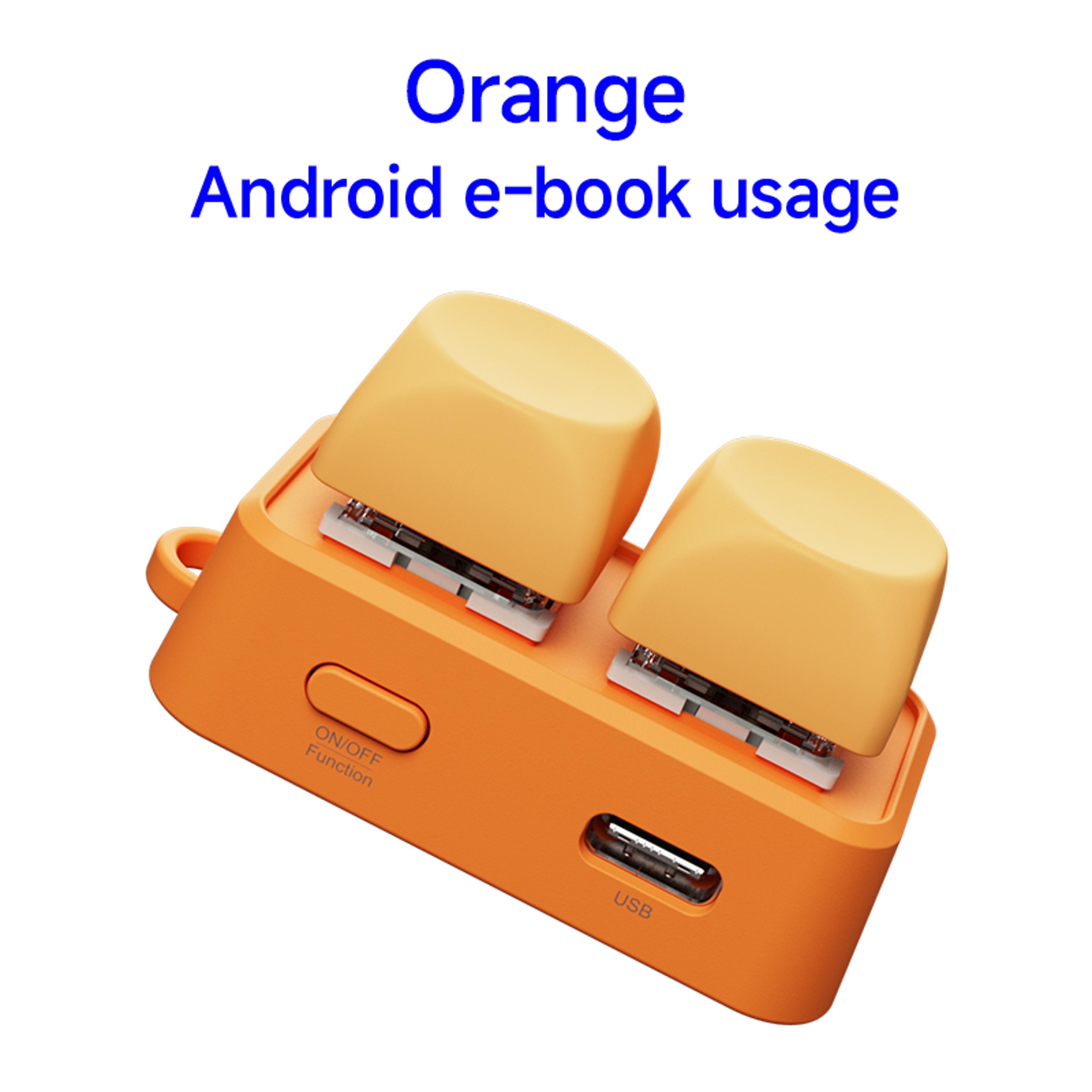 Mini Bluetooth Page Turner Wireless Book Reader Remote Mechanical Keyboard 10