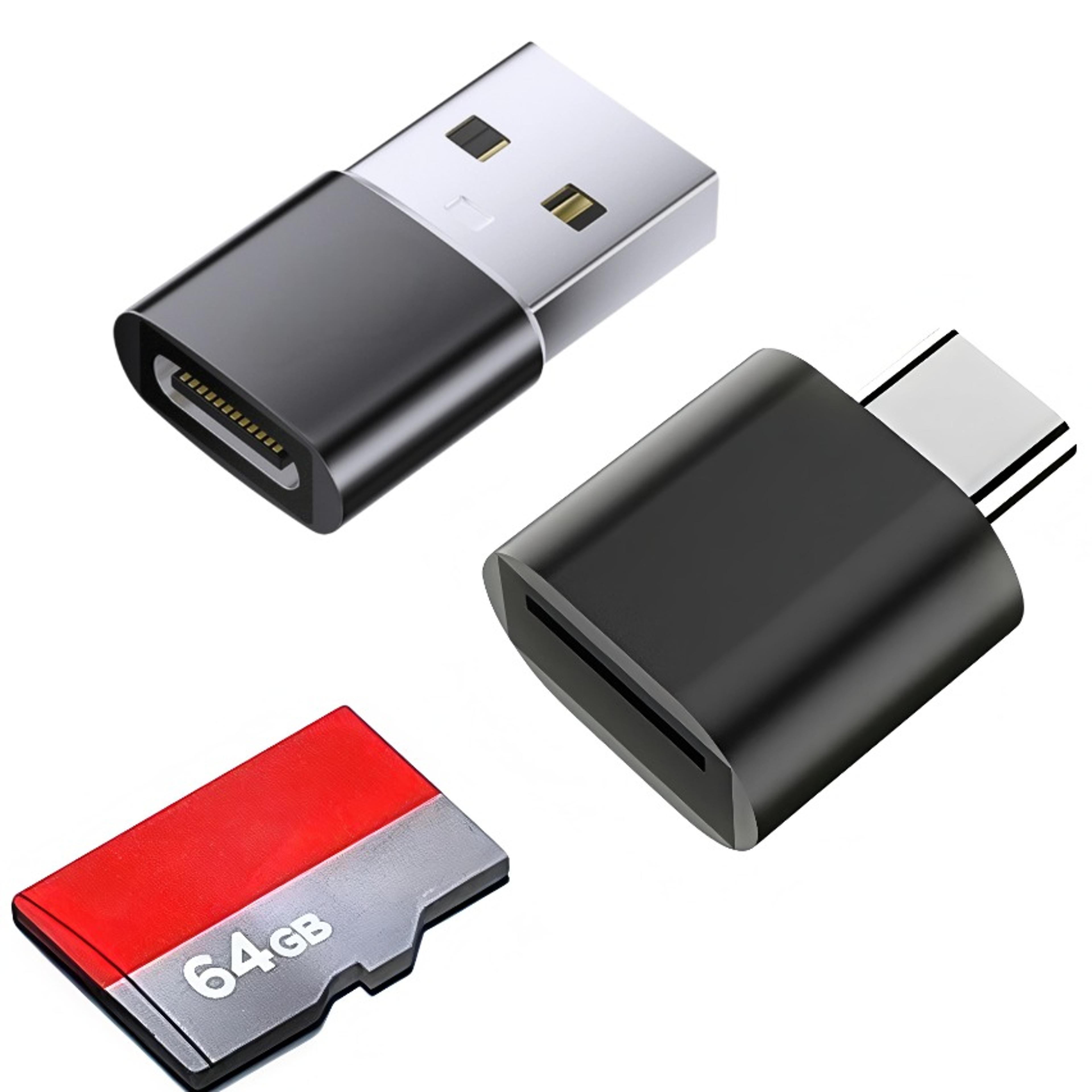 mini usb c sd tf card reader type c memory card adapter for phones tablets laptops