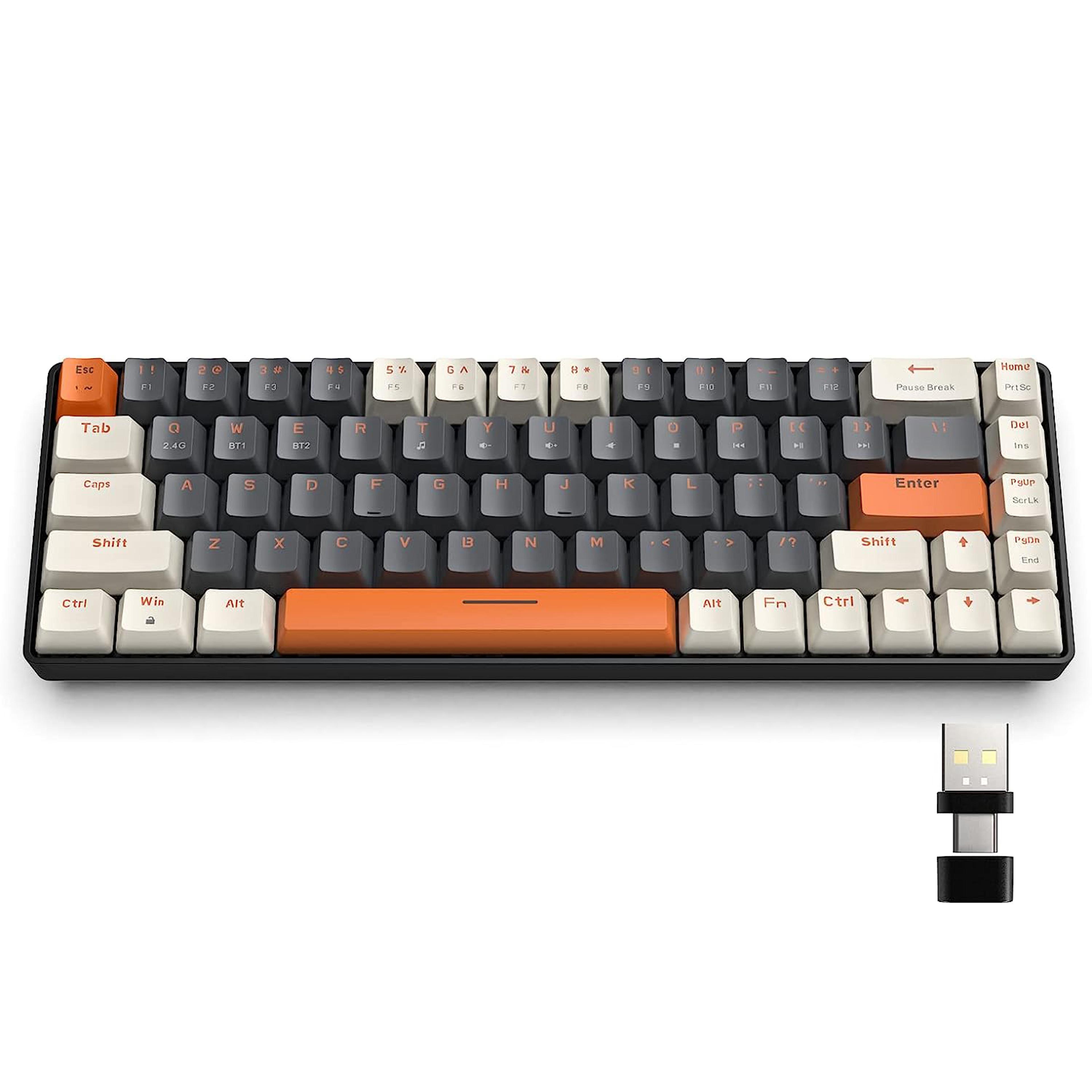 wireless mechanical keyboard key hot swappable compact gaming keyboards