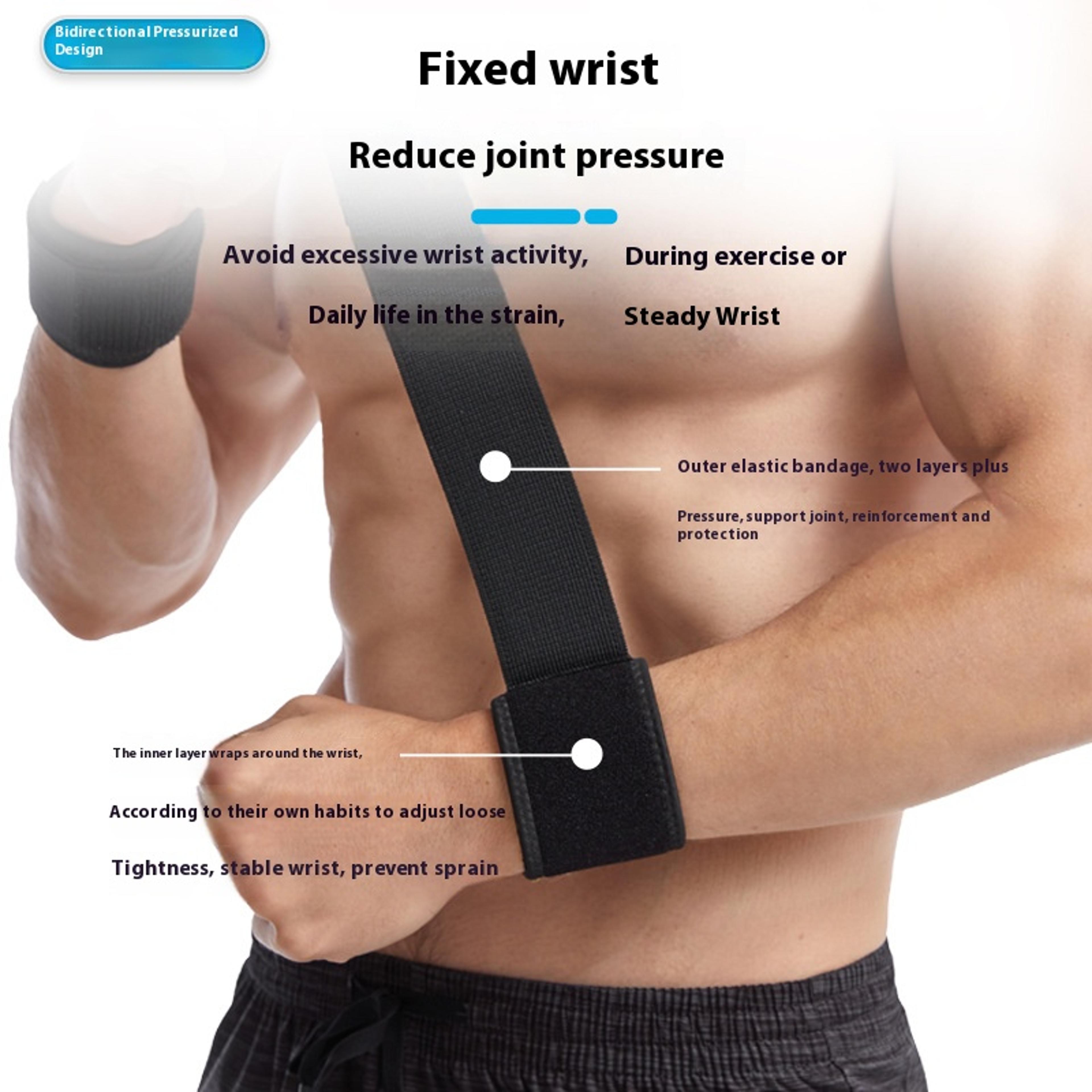 Adjustable Elastic Wrist Support Wrap For Fitness Basketball Badminton 2