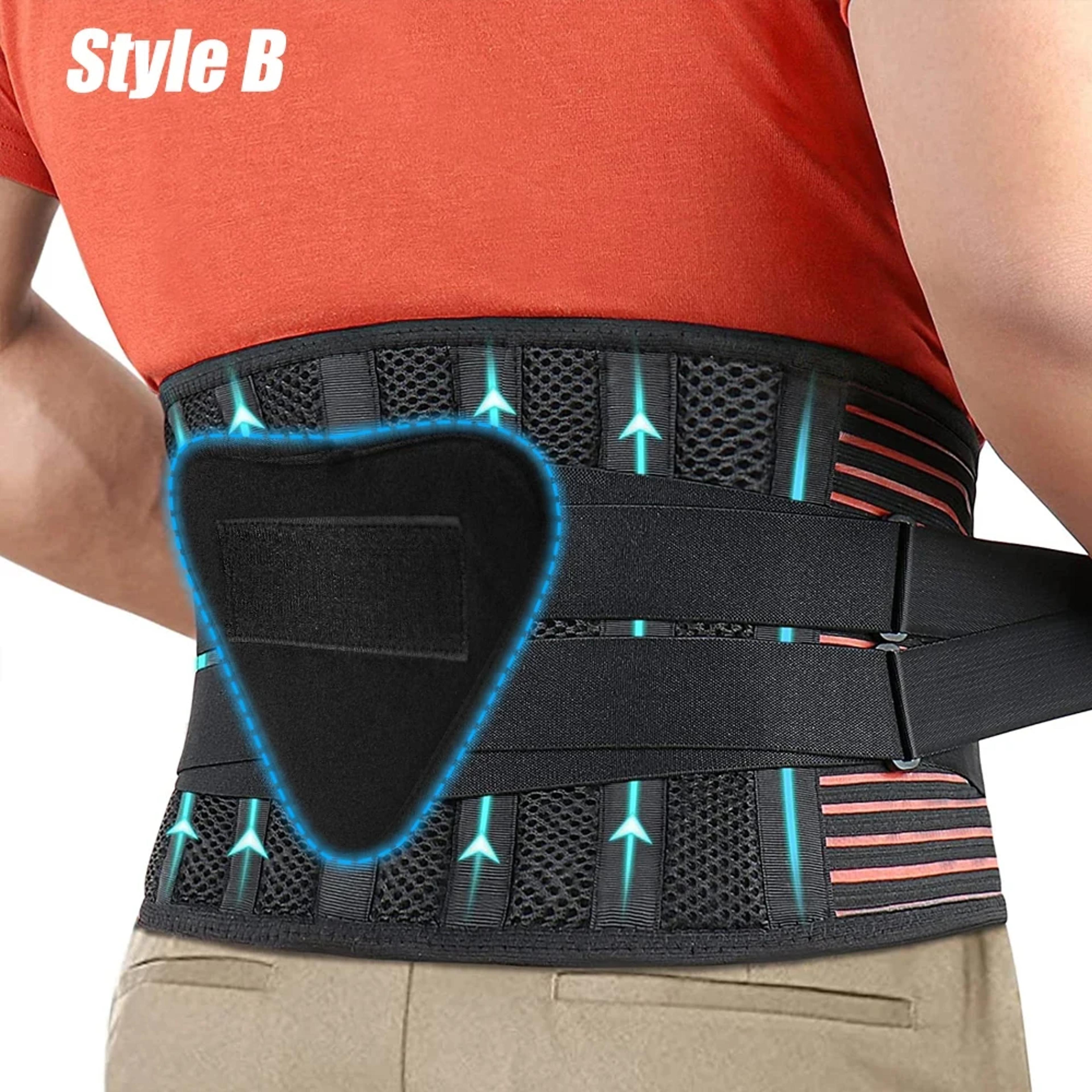 Lower Back Brace Breathable Lumbar Support Belt With Pad 1