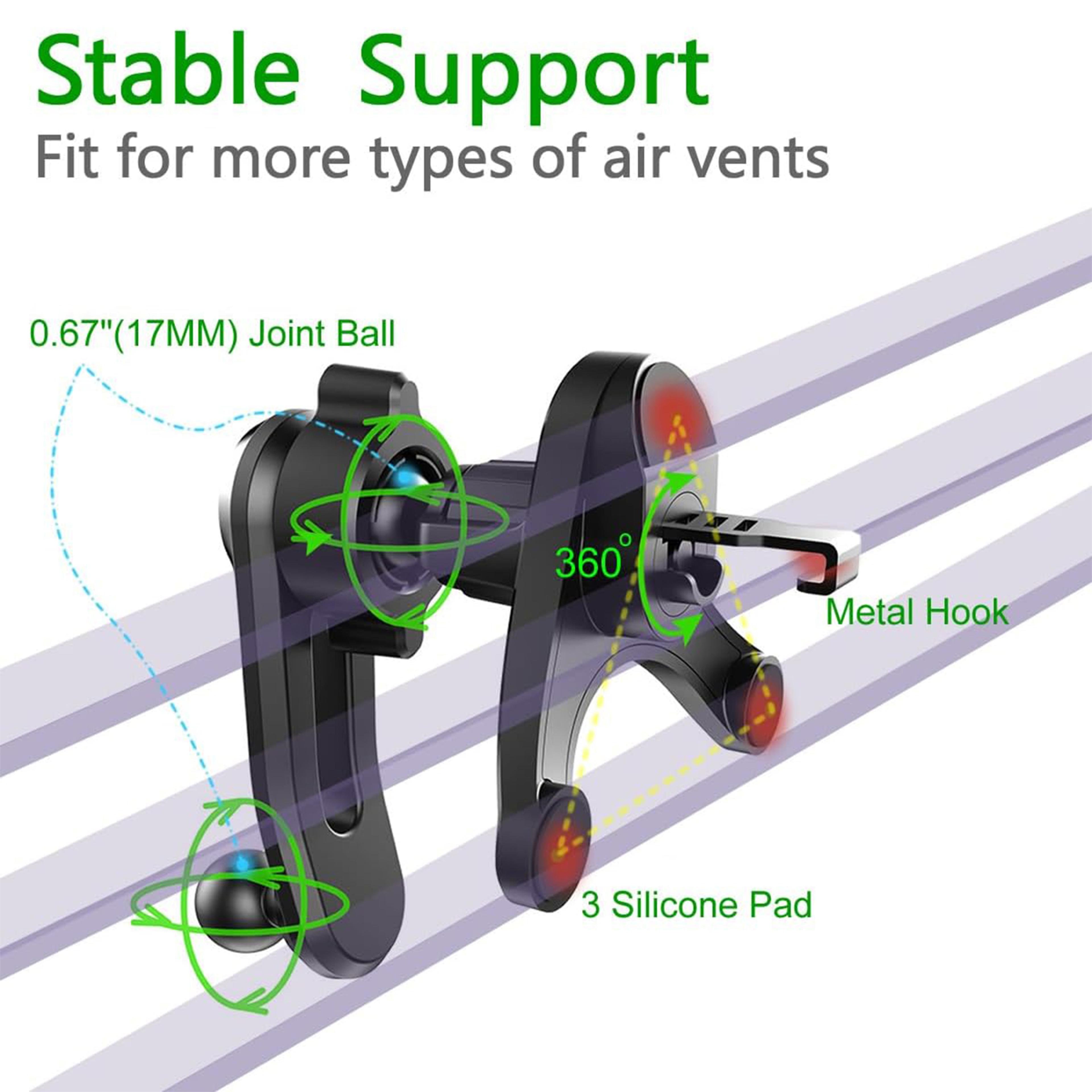 Universal Car Vent Phone Mount Clip With Extension Arm And Ball Joint 3