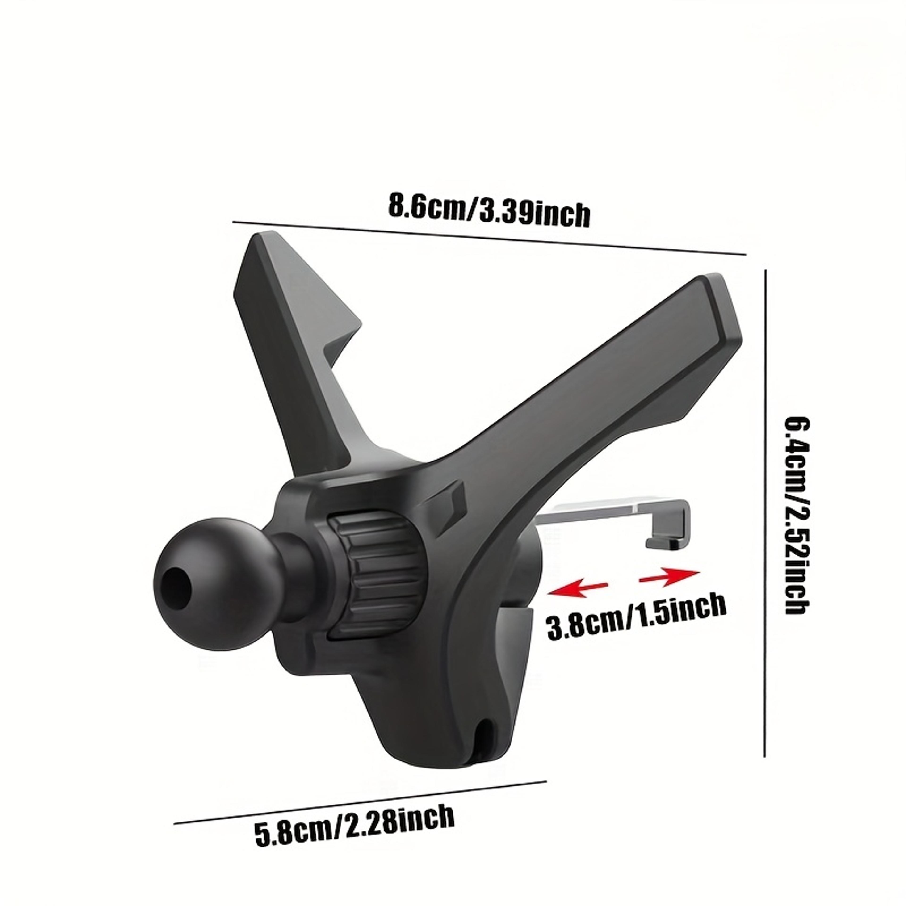 Ball Head Car Air Vent Phone Holder Clip Adjustable Hook Mount 2